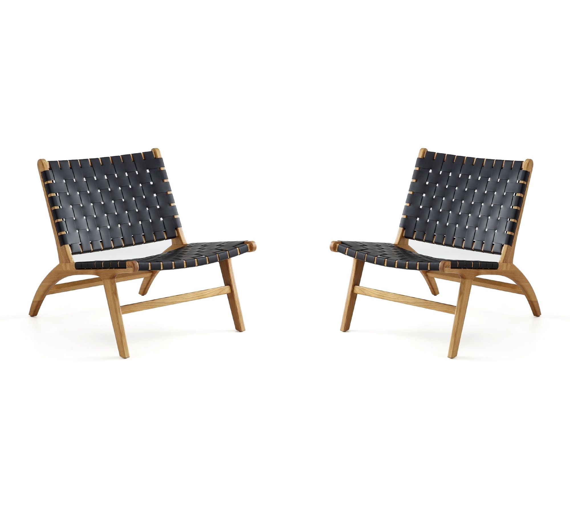 Manhattan Comfort Maintenon Wood Accent Chair -Set of 2