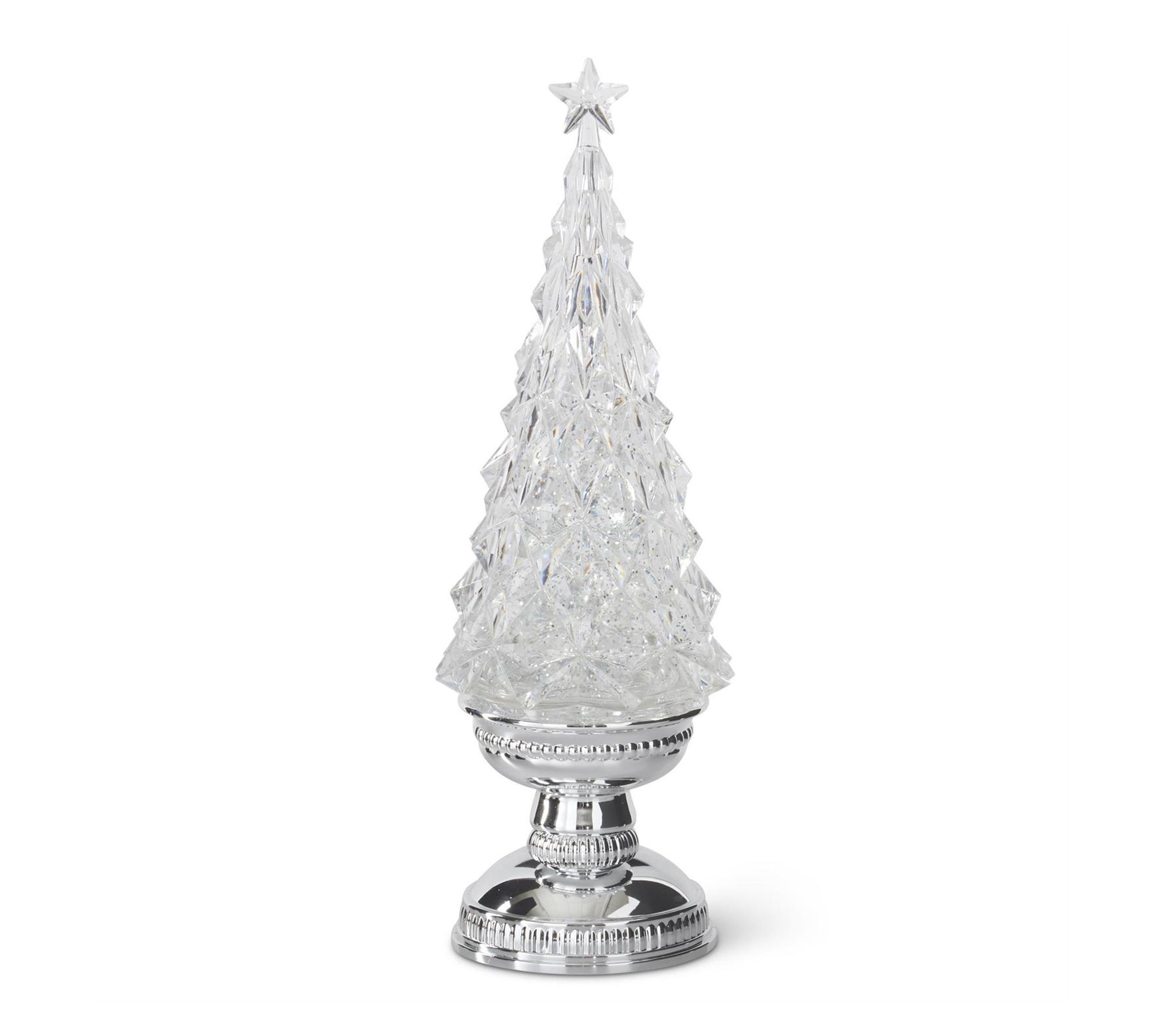 RC HOme Decor -13.75" LED Spinning Water Christmas Tree