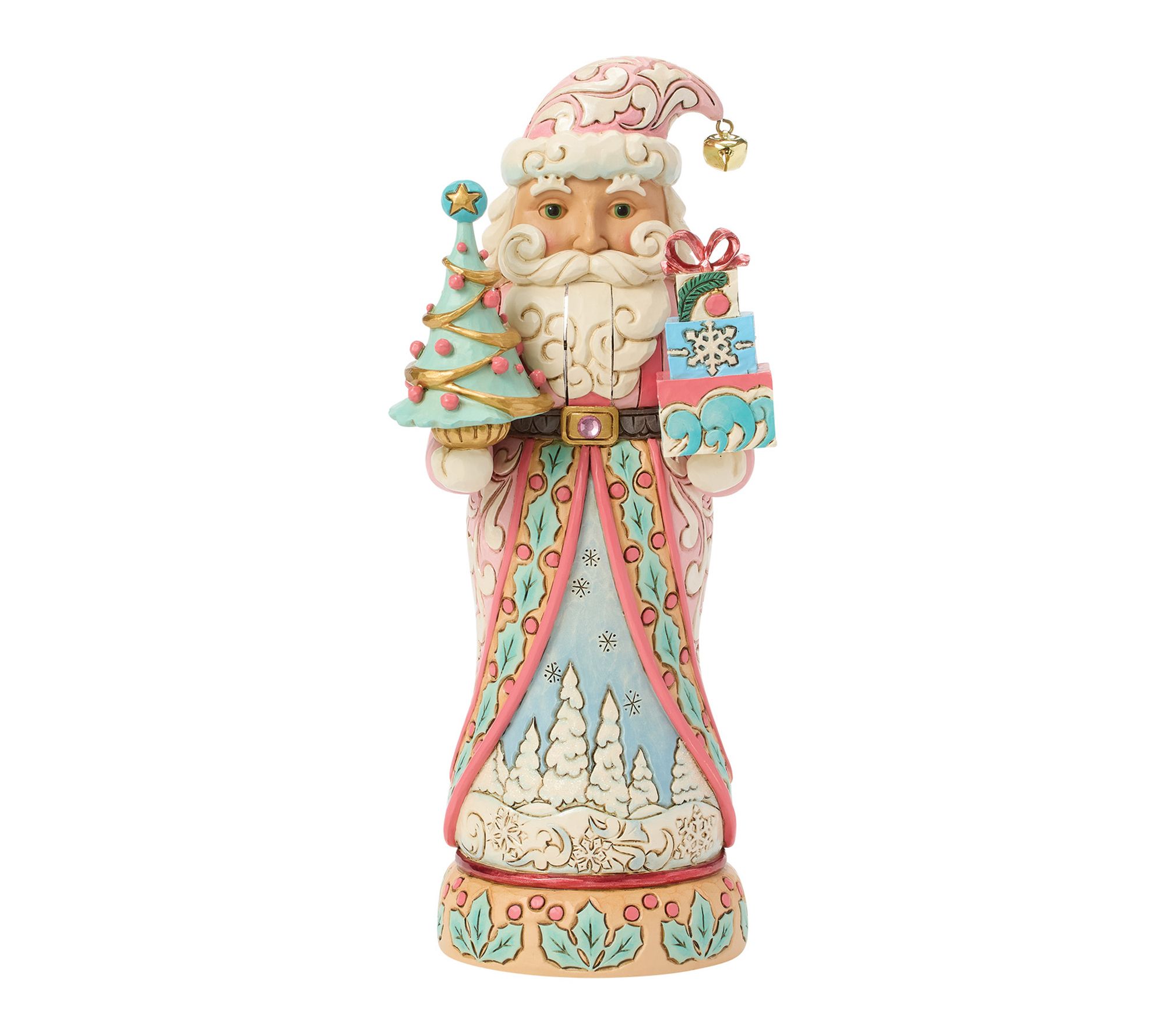 Jim Shore Heartwood Creek Nutcracker Santa Tree Pastel Fig