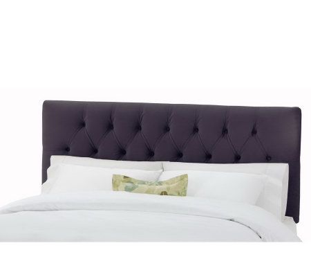 Tufted Velvet Queen Headboard — QVC.com