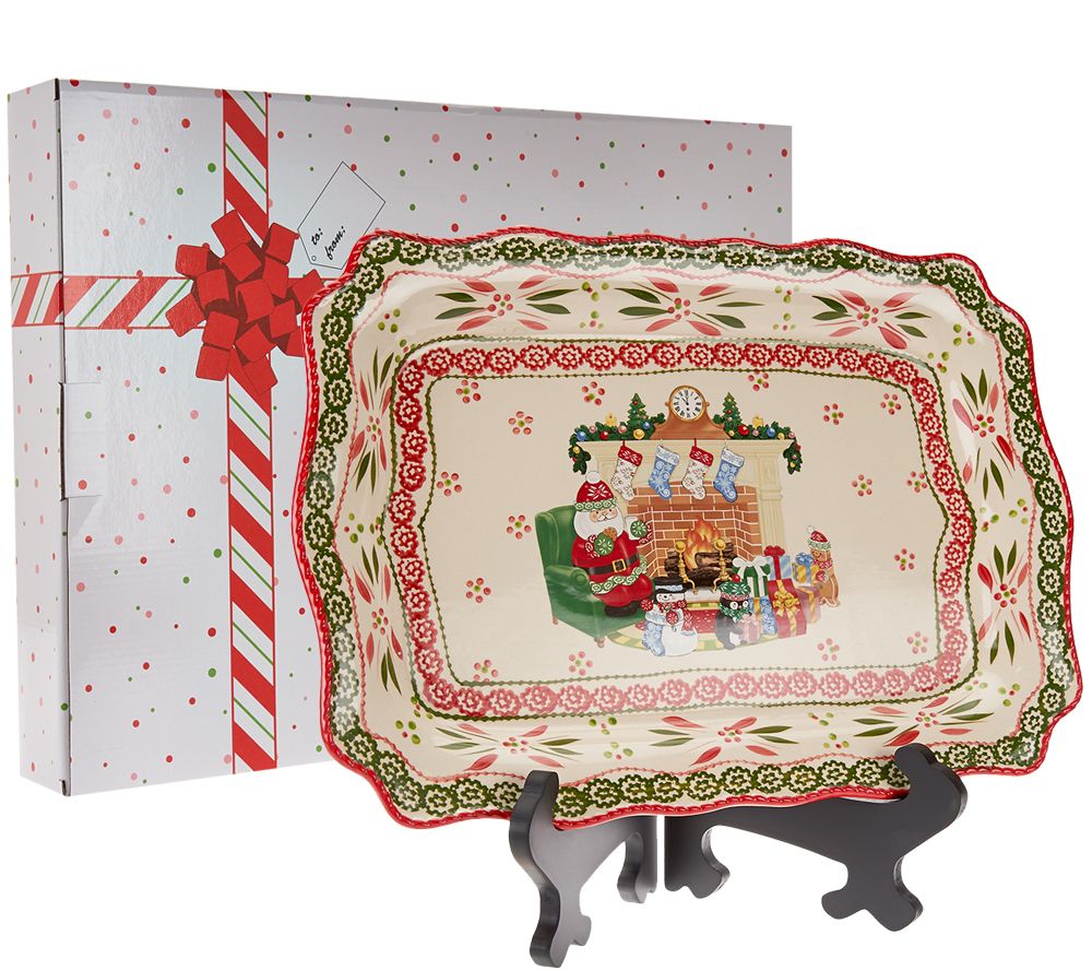 Temptations Old World Holiday Platter with Gift Box Gift Box