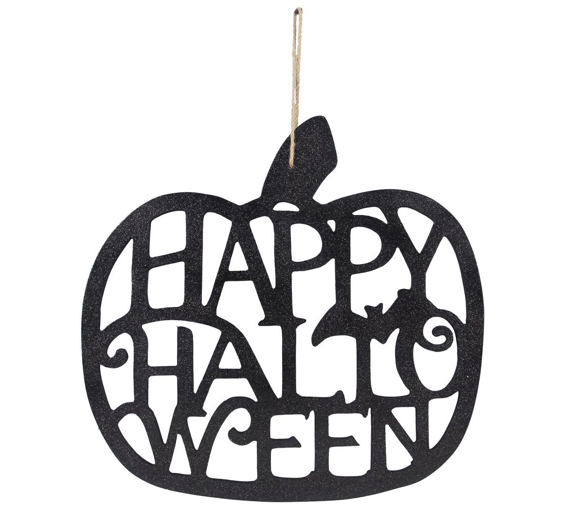 Young's Happy Halloween Cutout Black Pumpkin Wall Sign - QVC.com