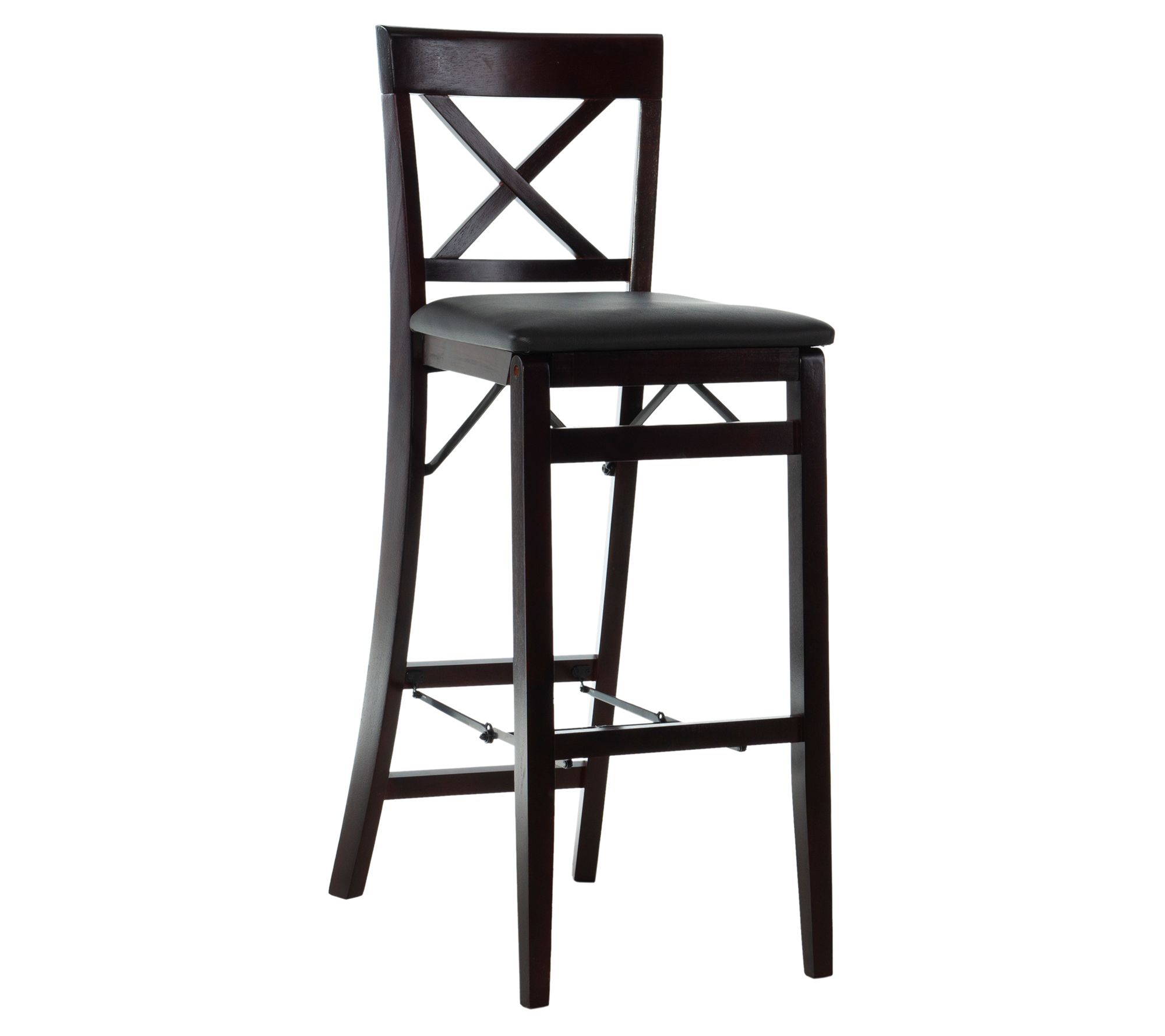 Linon Home 30 i nch Ezra X Back Folding Kitche n Chair