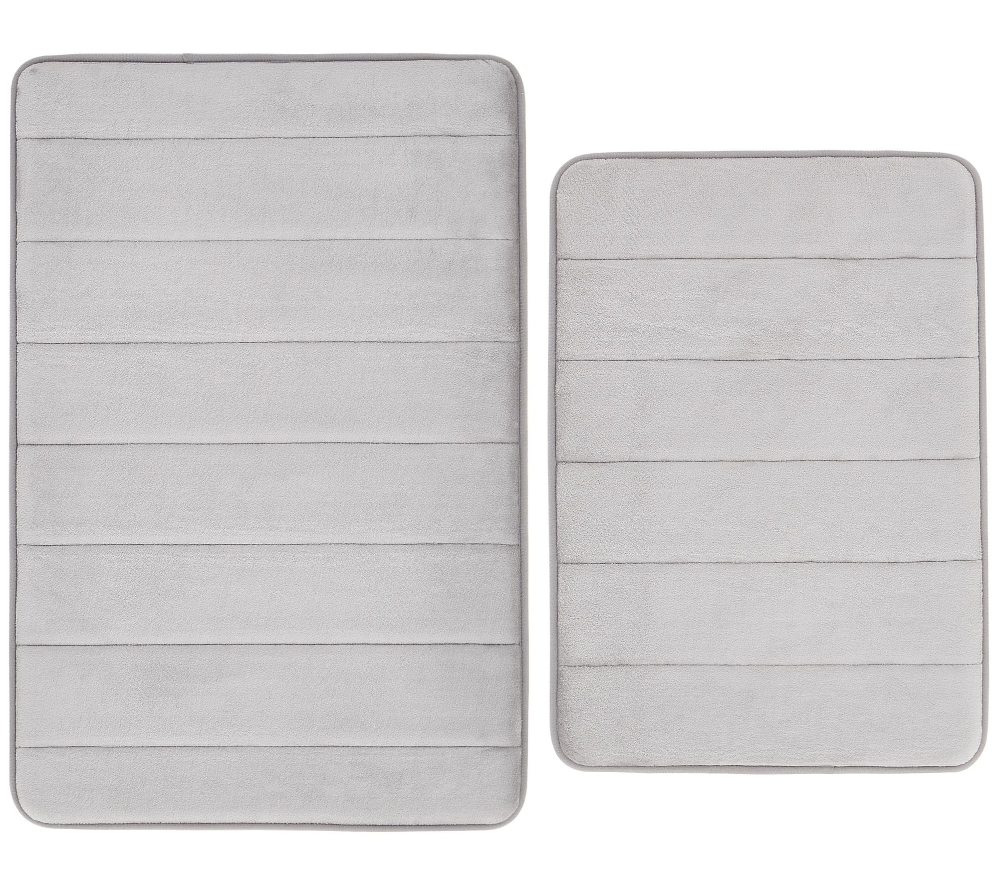 Truly Soft Solid Memory Foam Set of 2 Bath Rug
