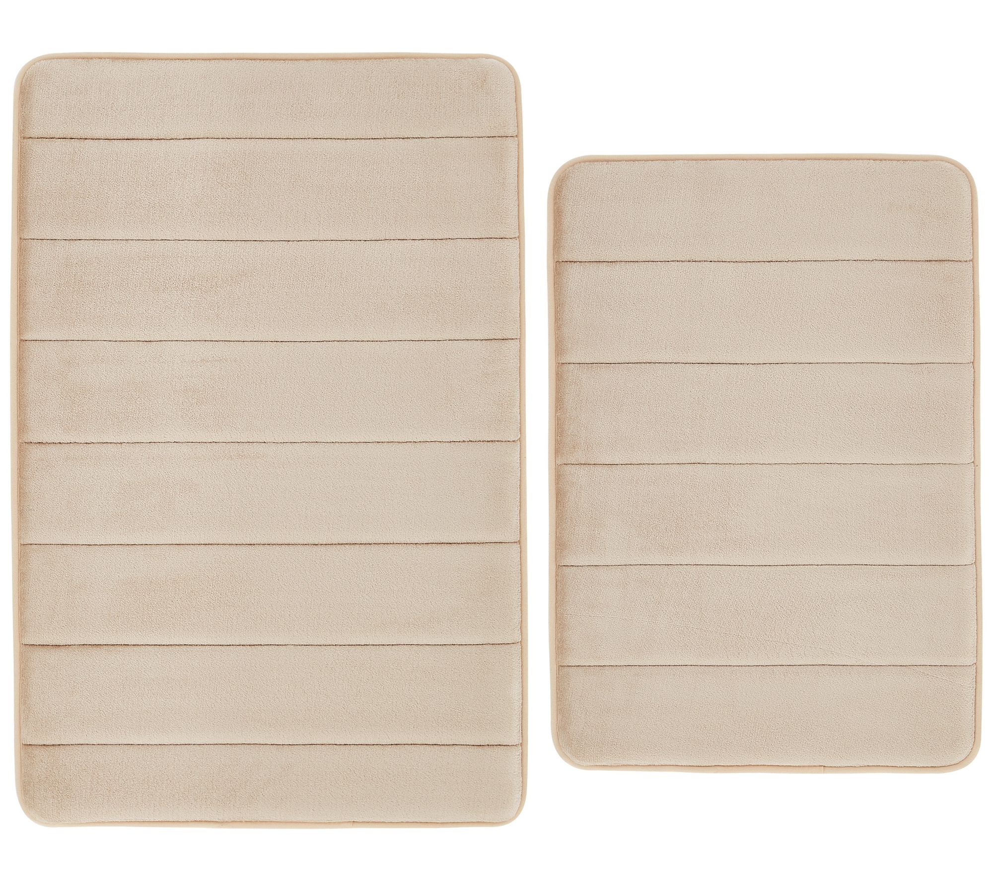 Truly Soft Solid Memory Foam Set of 2 Bath Rug