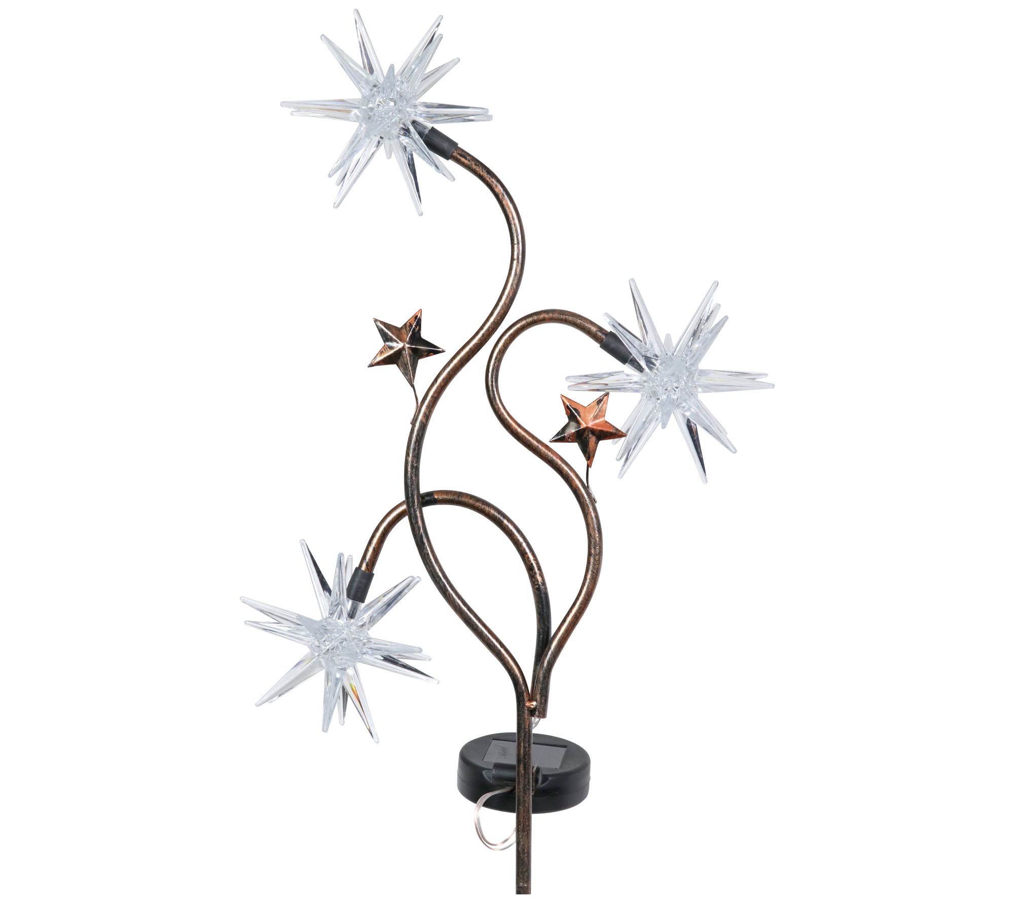 Exhart Triple Starburst Patriotic Solar Stake