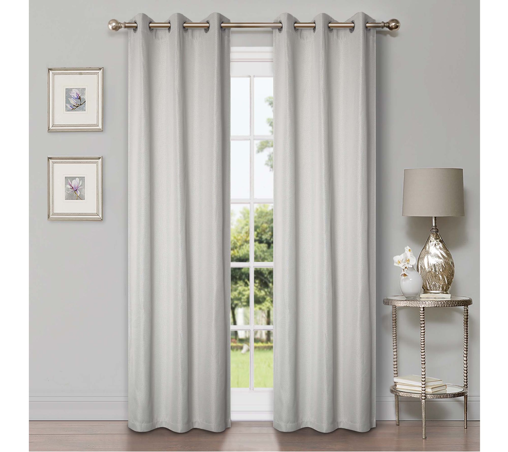 Superior Linen Modern Blackout 2-Piece Curtain Set, 42" x 63"