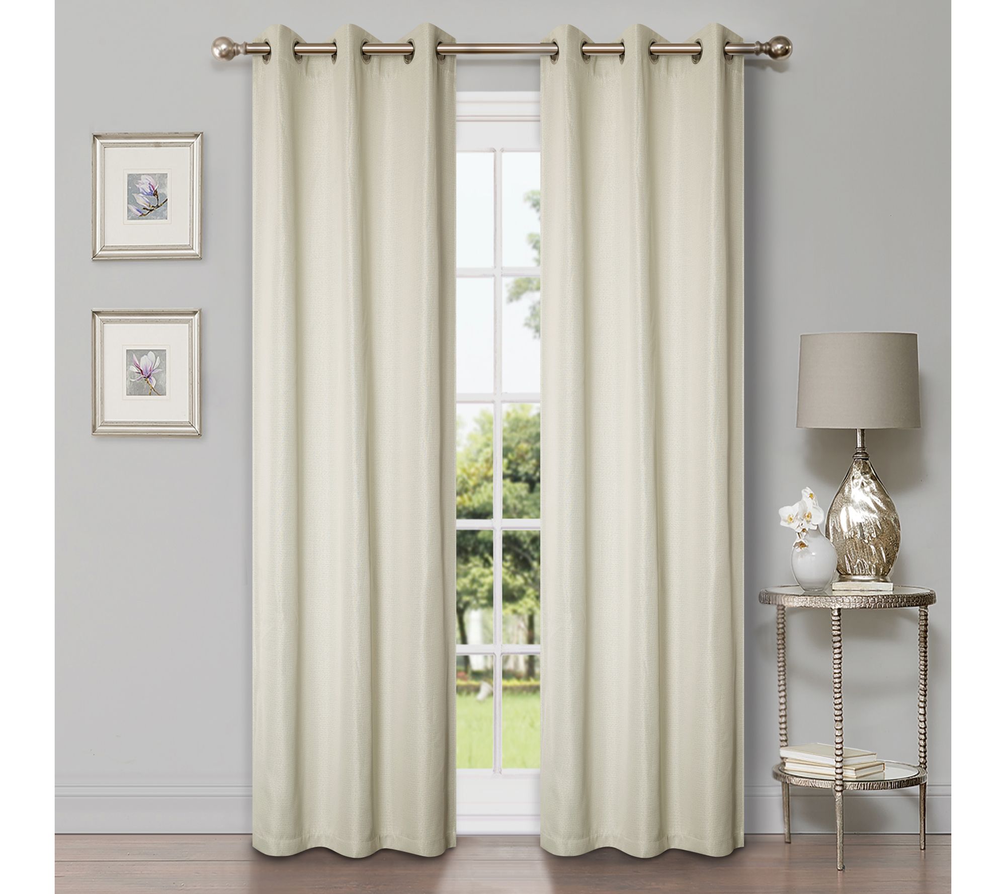 Superior Linen Modern Blackout 2-Piece Curtain Set, 42" x 63"