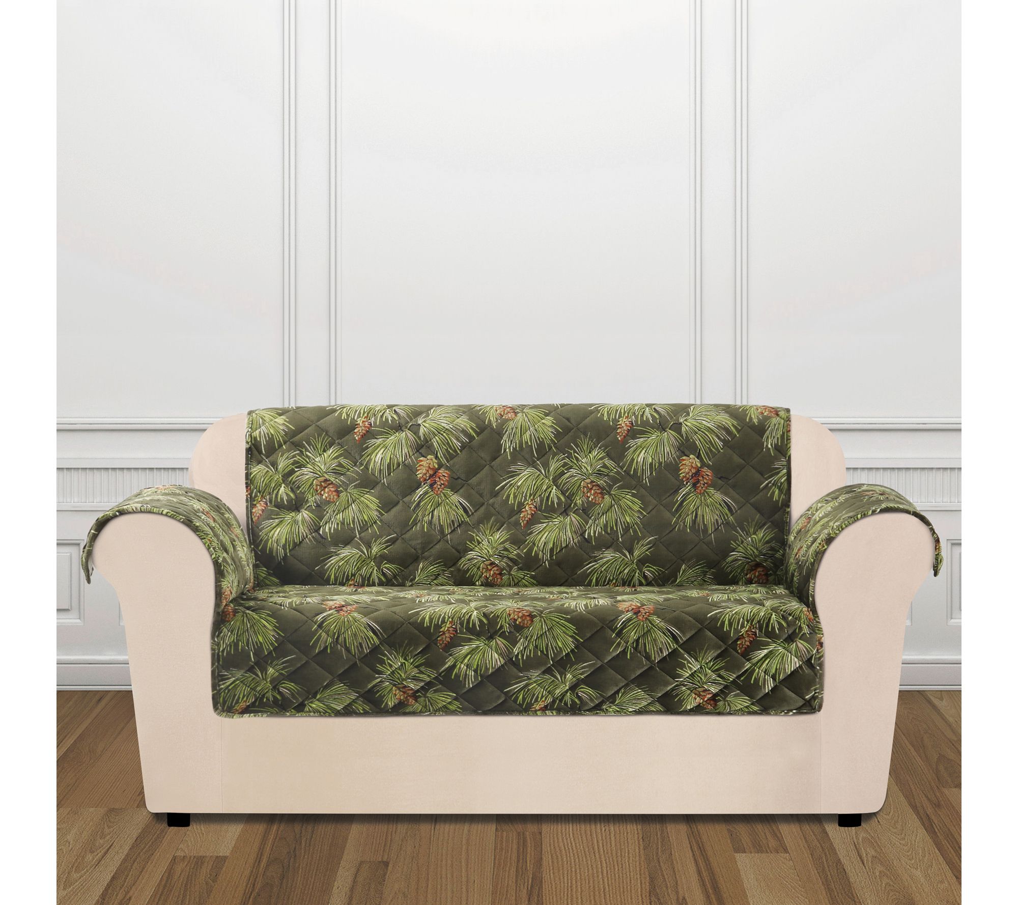 Sure Fit Holiday Plush Love Seat Furniture Cover