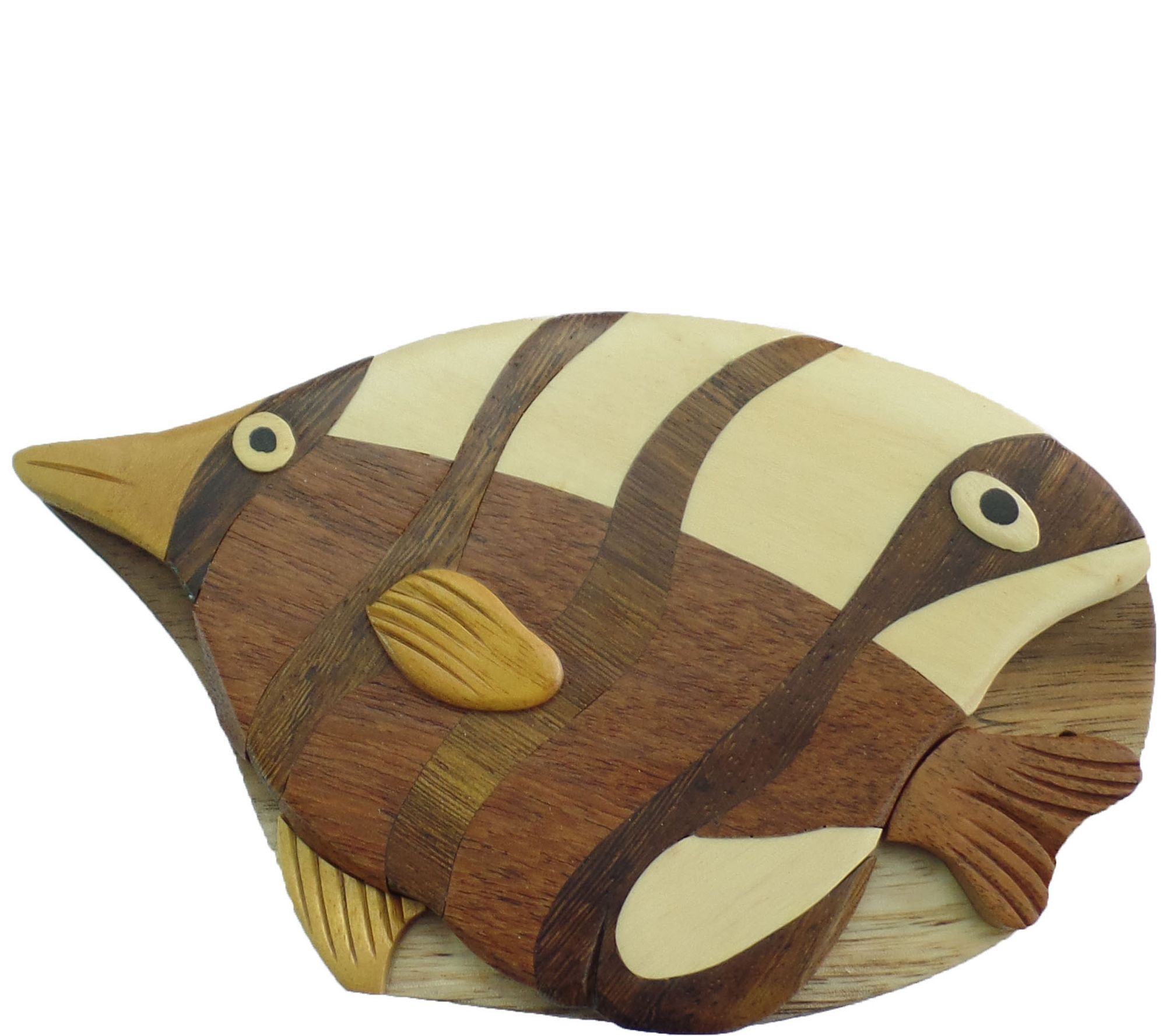 Carver Dan's Angel Fish Puzzle Box with MagnetClosures - QVC.com