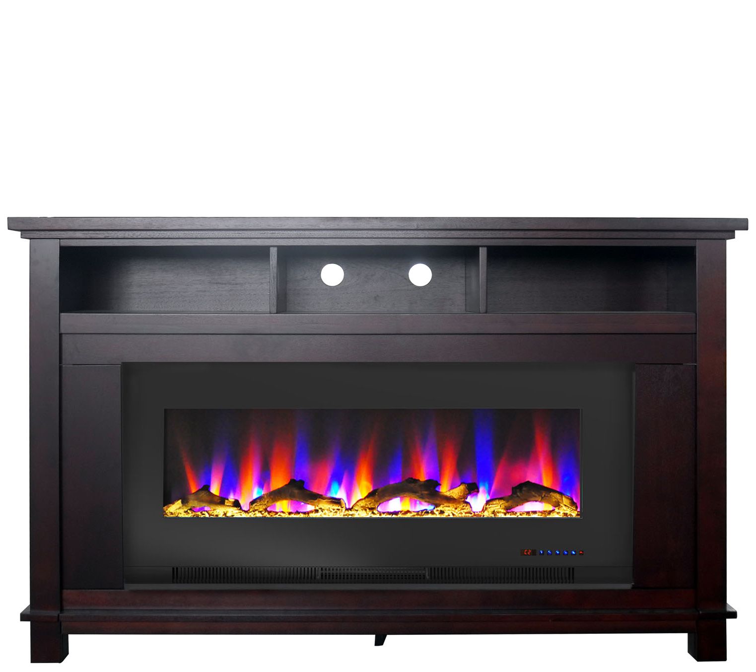 Cambridge San Jose Fireplace TV Stand w/ Log Display