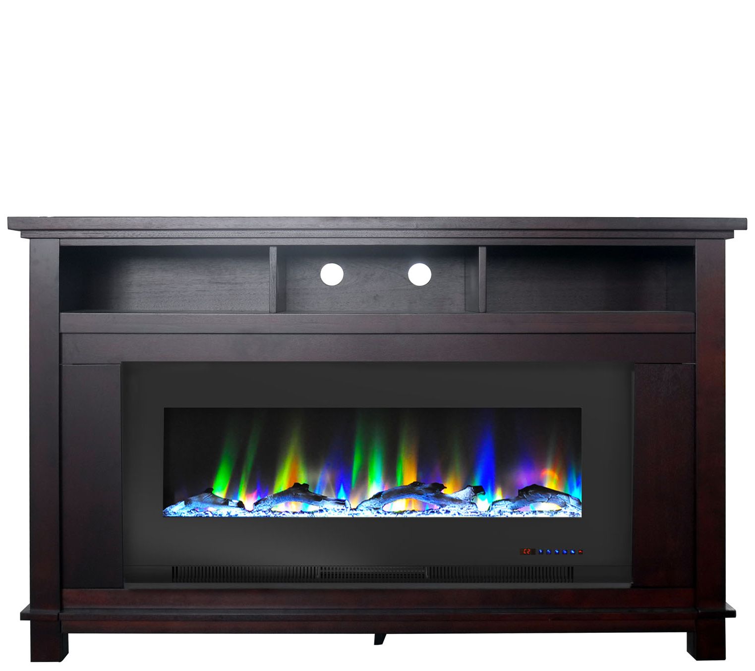 Cambridge San Jose Fireplace TV Stand w/ Log Display