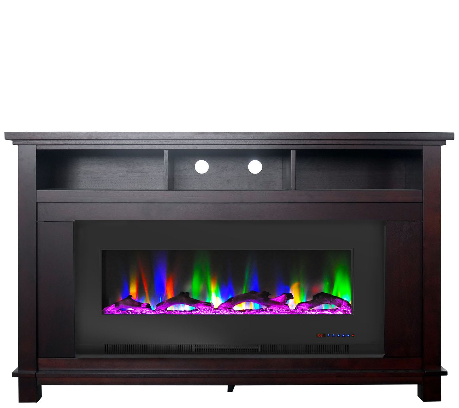 Cambridge San Jose Fireplace TV Stand w/ Log Display