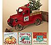 18.9"L Metal Antique Red Truck with Six SeasonMagnets, 1 of 2