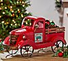 18.9"L Metal Antique Red Truck with Six SeasonMagnets, 2 of 2