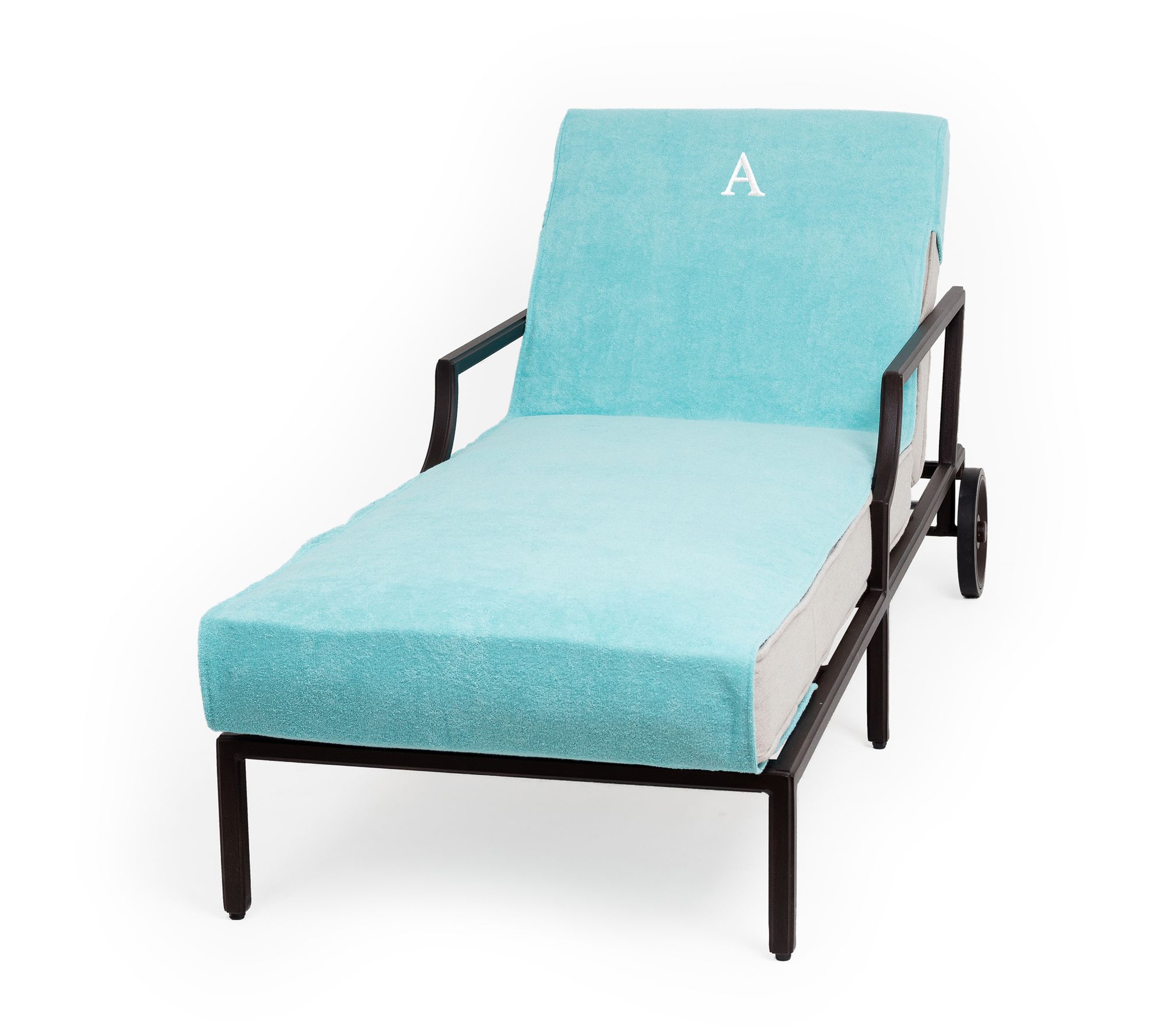 Linum Home Personalized Standard Size Chaise Lounge Cover