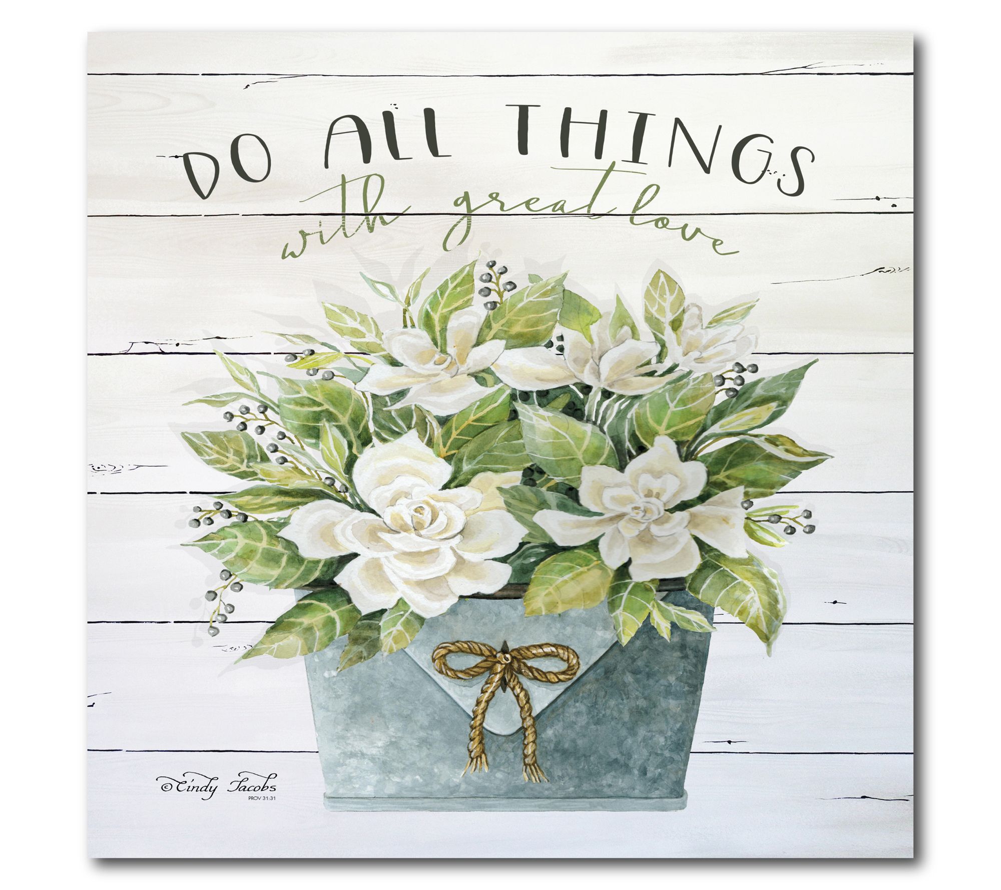 Courtside Market Do All Things With Love 16" x16" Canvas