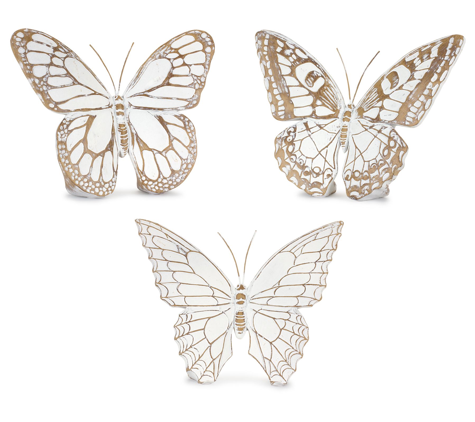 Melrose Tabletop Butterfly Figurines (Set of 3)