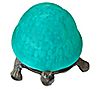 River of Goods 4.75" H Raphael Aqua Glass Turtle Accent Lamp, 2 of 7