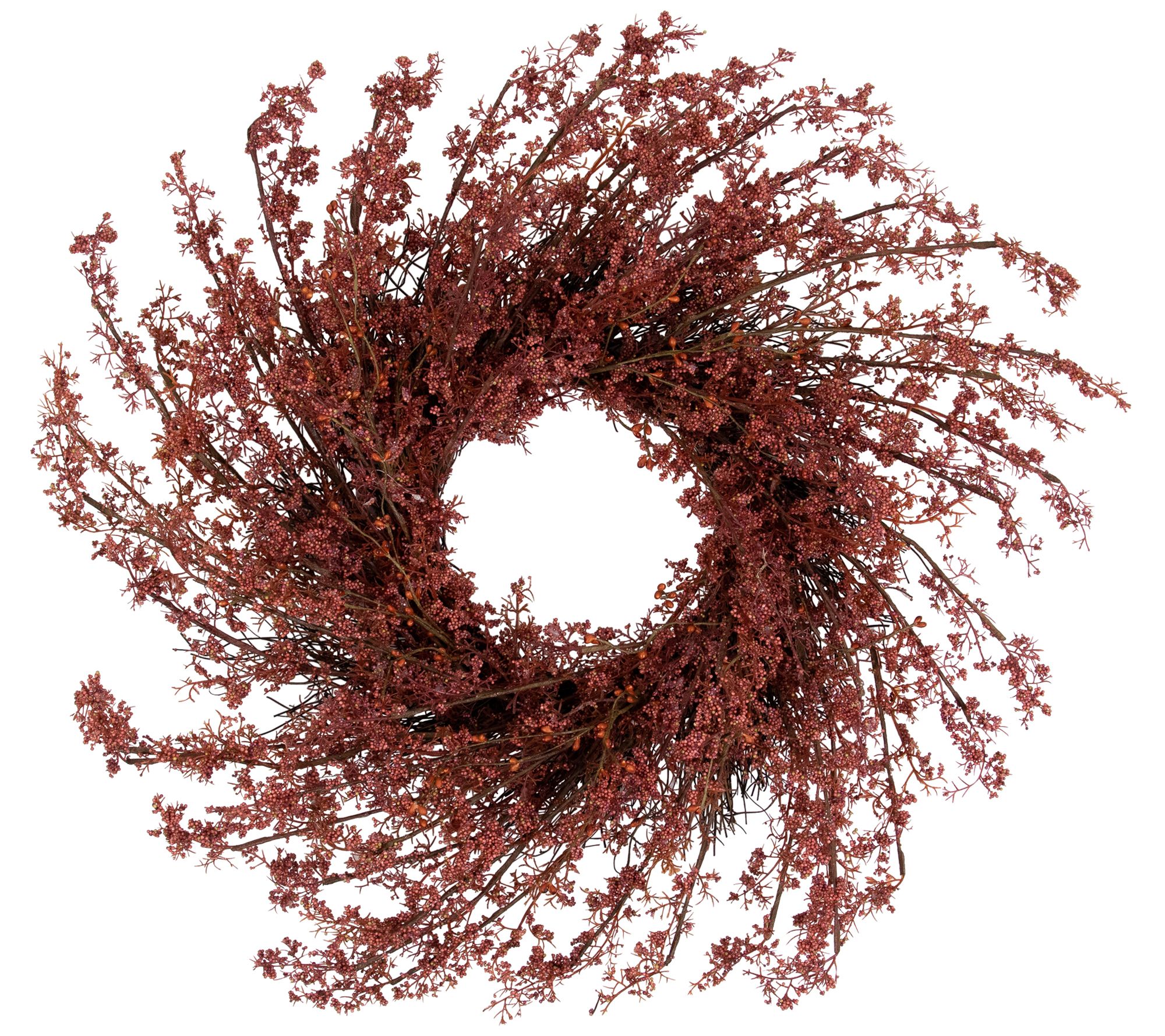 Northlight 24" Autumn Harvest Burgundy Berry Wreath
