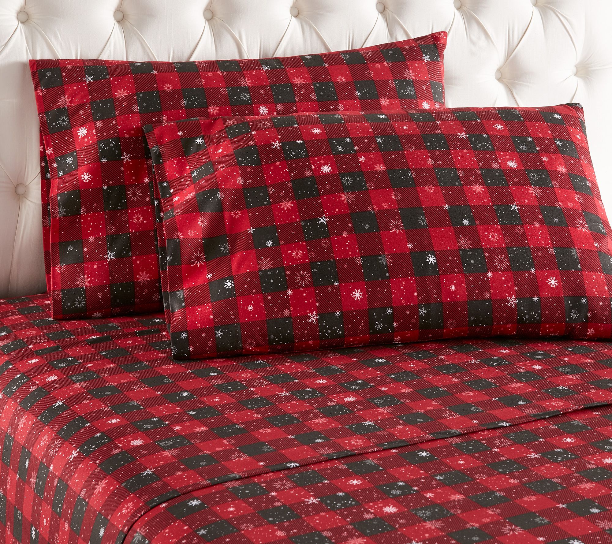 Shavel Twin Micro Flannel Printed Deep-Pocket Sheet Set