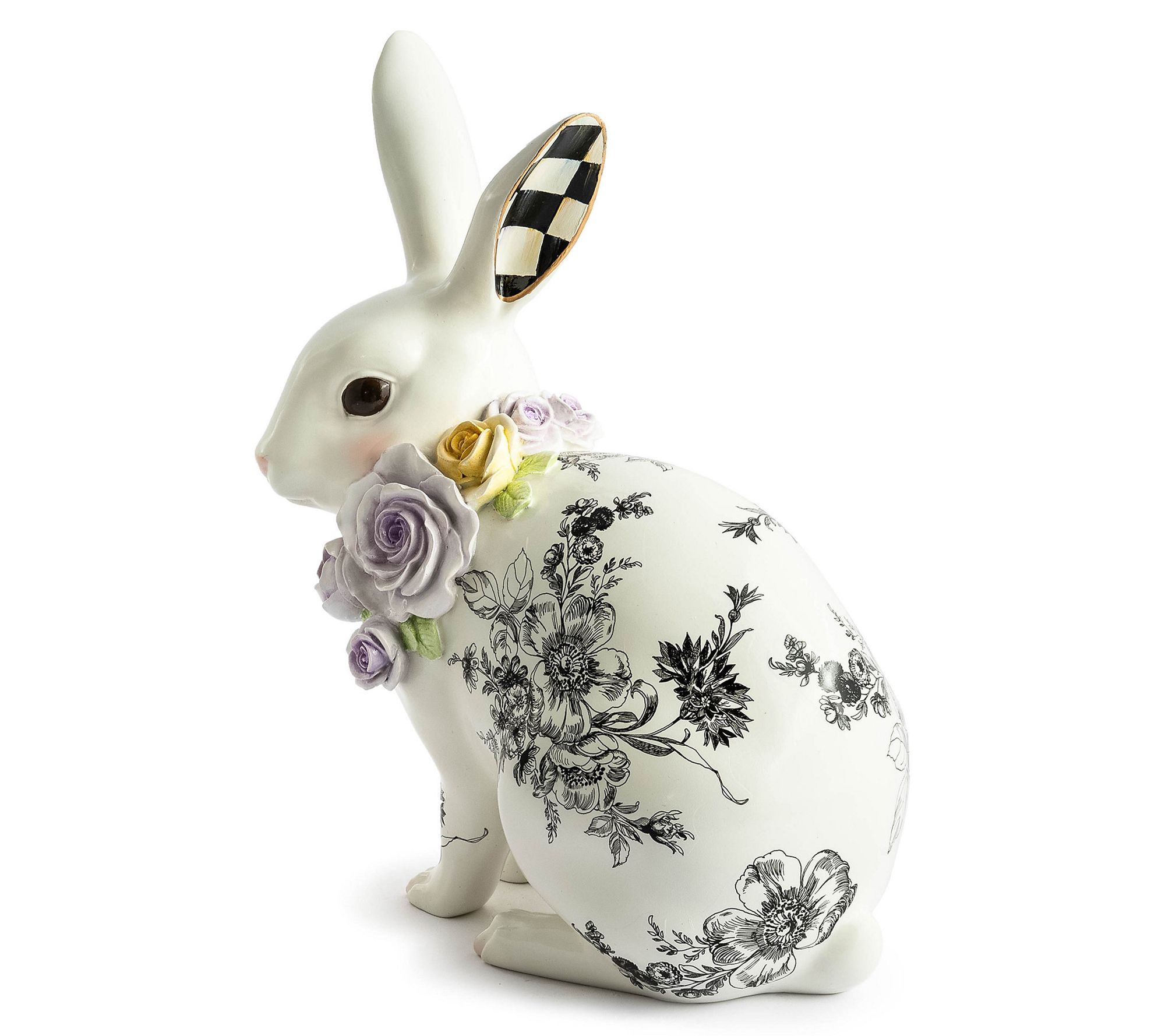 MacKenzie-Childs Butterfly Toile Tall Rabbit - QVC.com