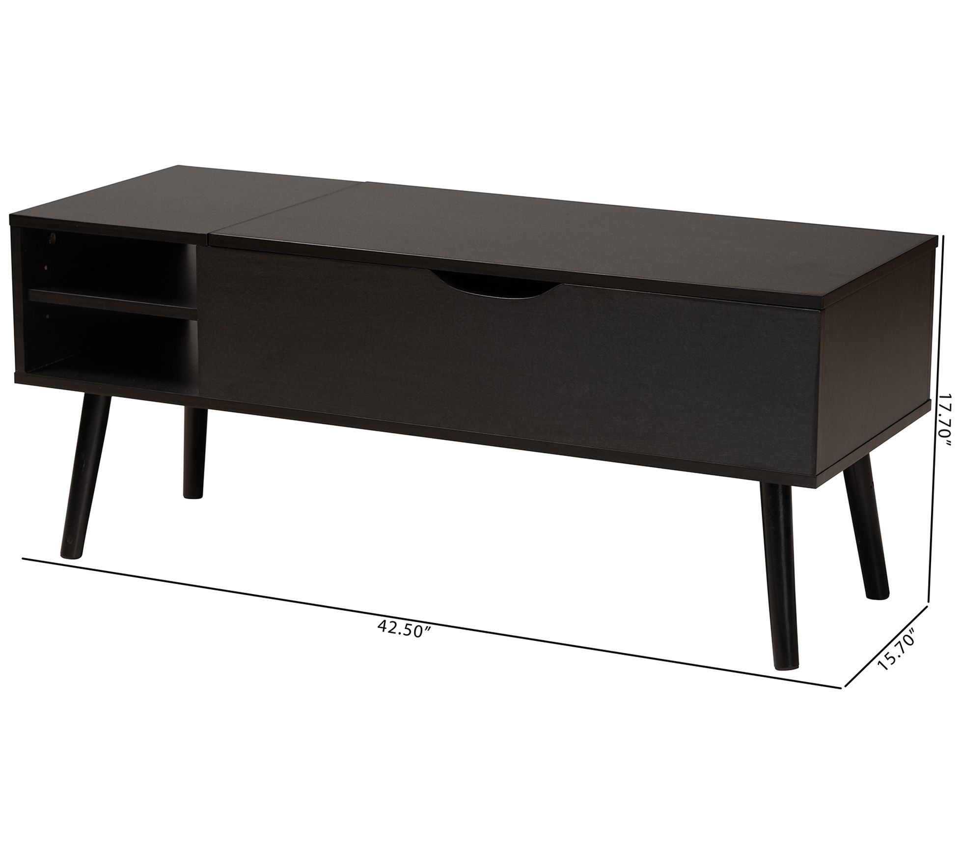 Baxton Studio Roden Brown Wood Coffee Table with LiftTop