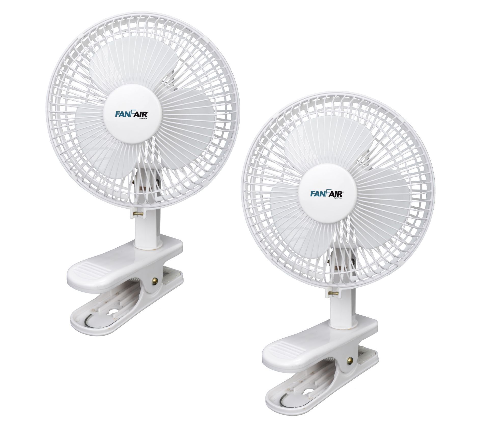 FanFair 6" 2-Speed Clip-on Fan - 2pk