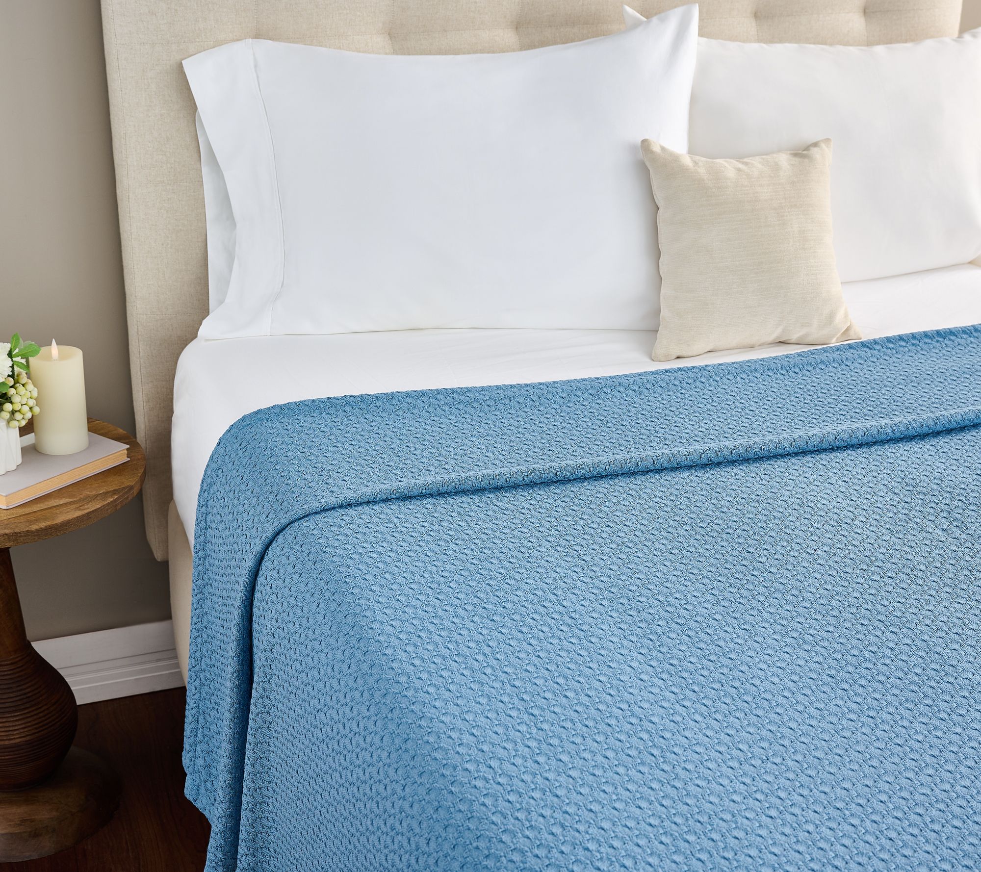 "As Is" Home Reflections Rayon from Bamboo Blend Blanket-Full/QN