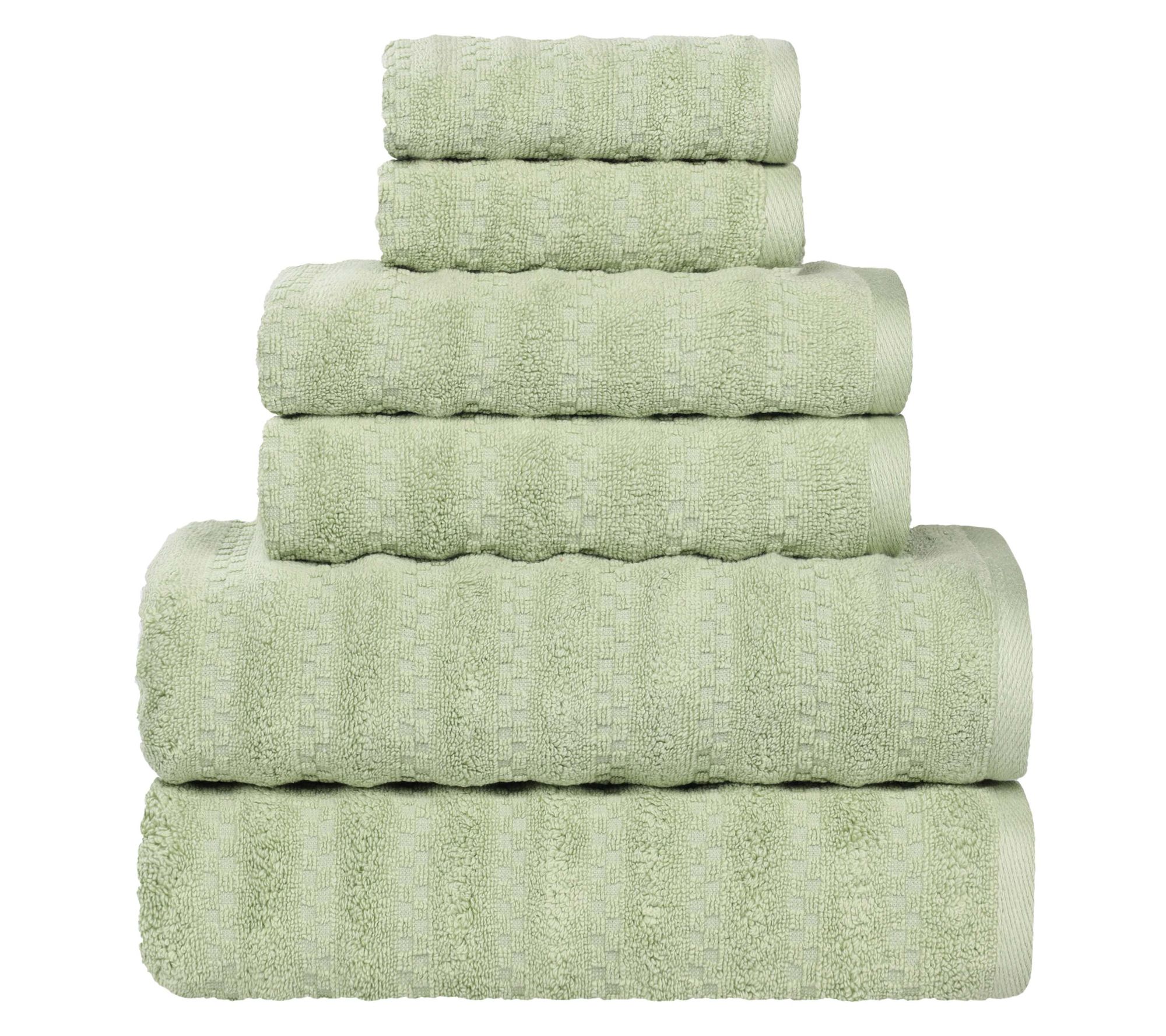 Superior 6 Piece Zuma Zero Twist Cotton Soft Towel Set