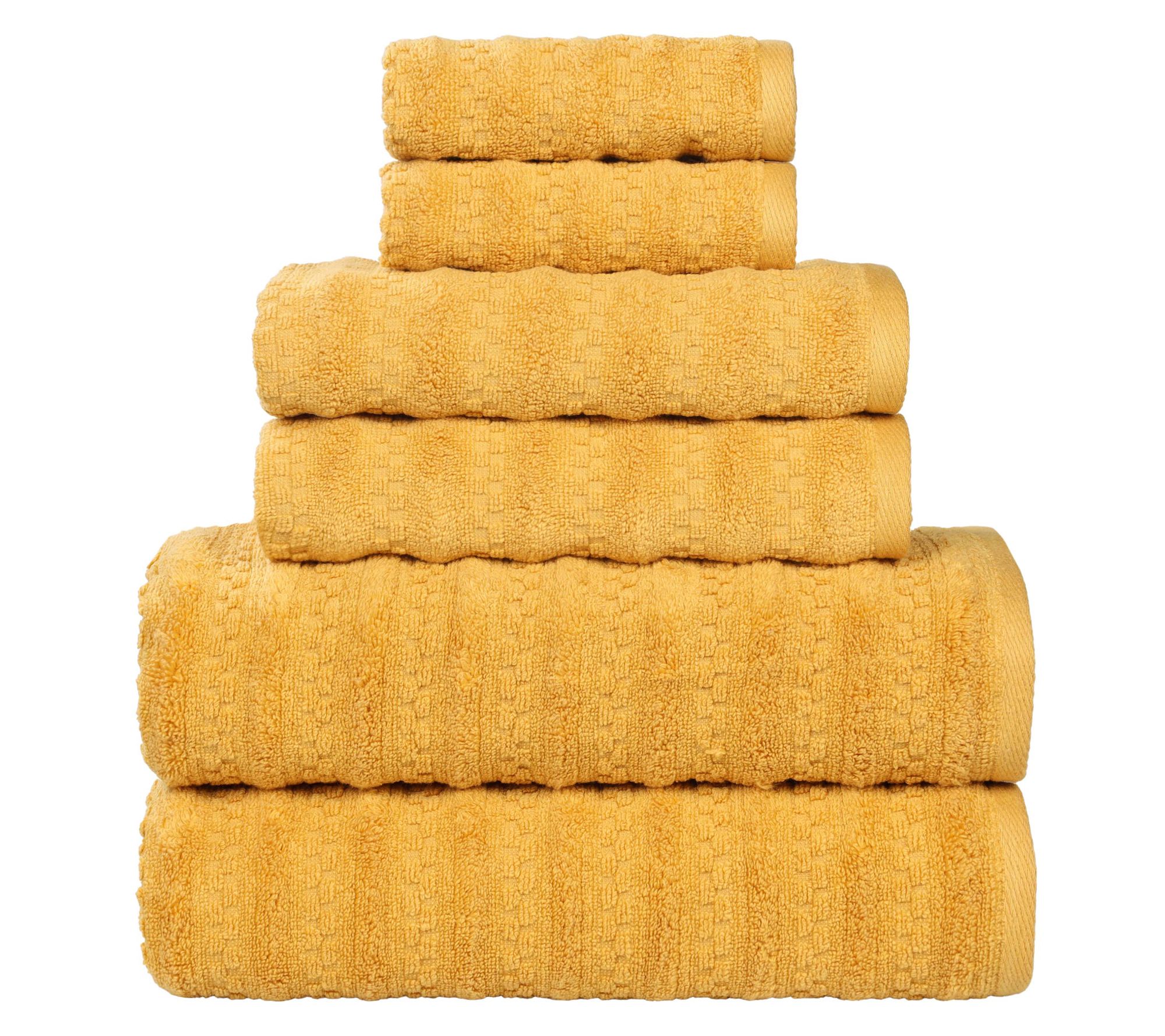 Superior 6 Piece Zuma Zero Twist Cotton Soft Towel Set