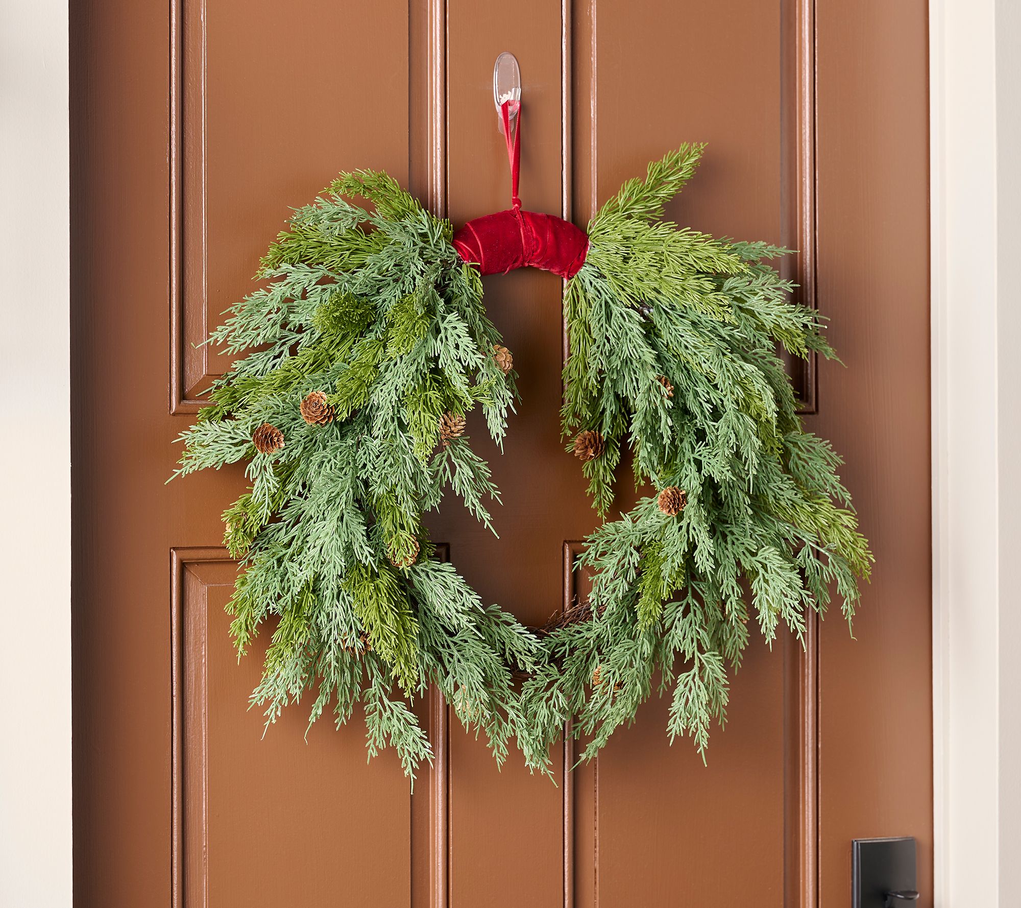 Cozy Cottage by Liz Marie Cypress & Pinecone Wreath