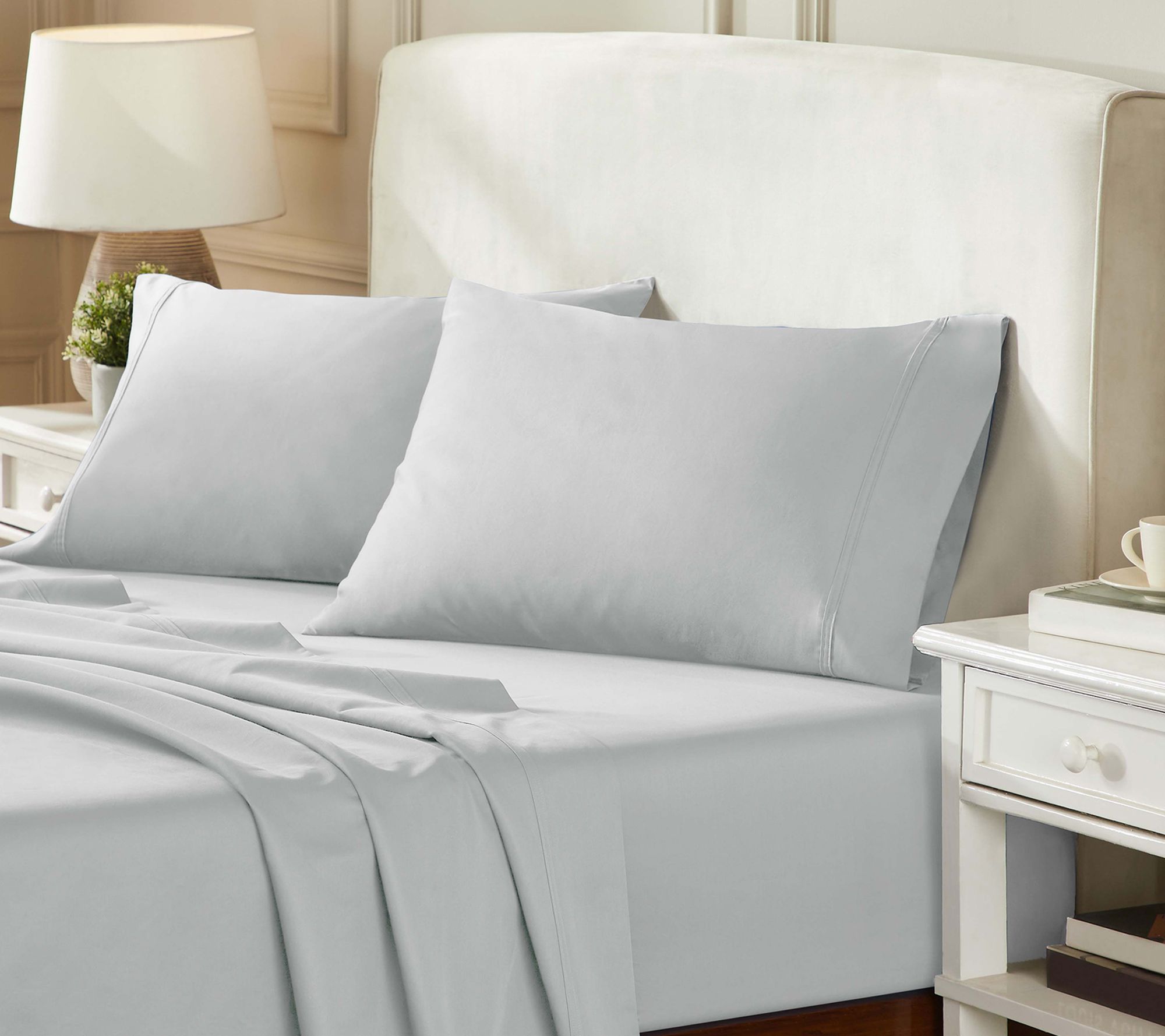 Superior Egyptian Cotton 850-TC Solid Bed SheetSet, Queen