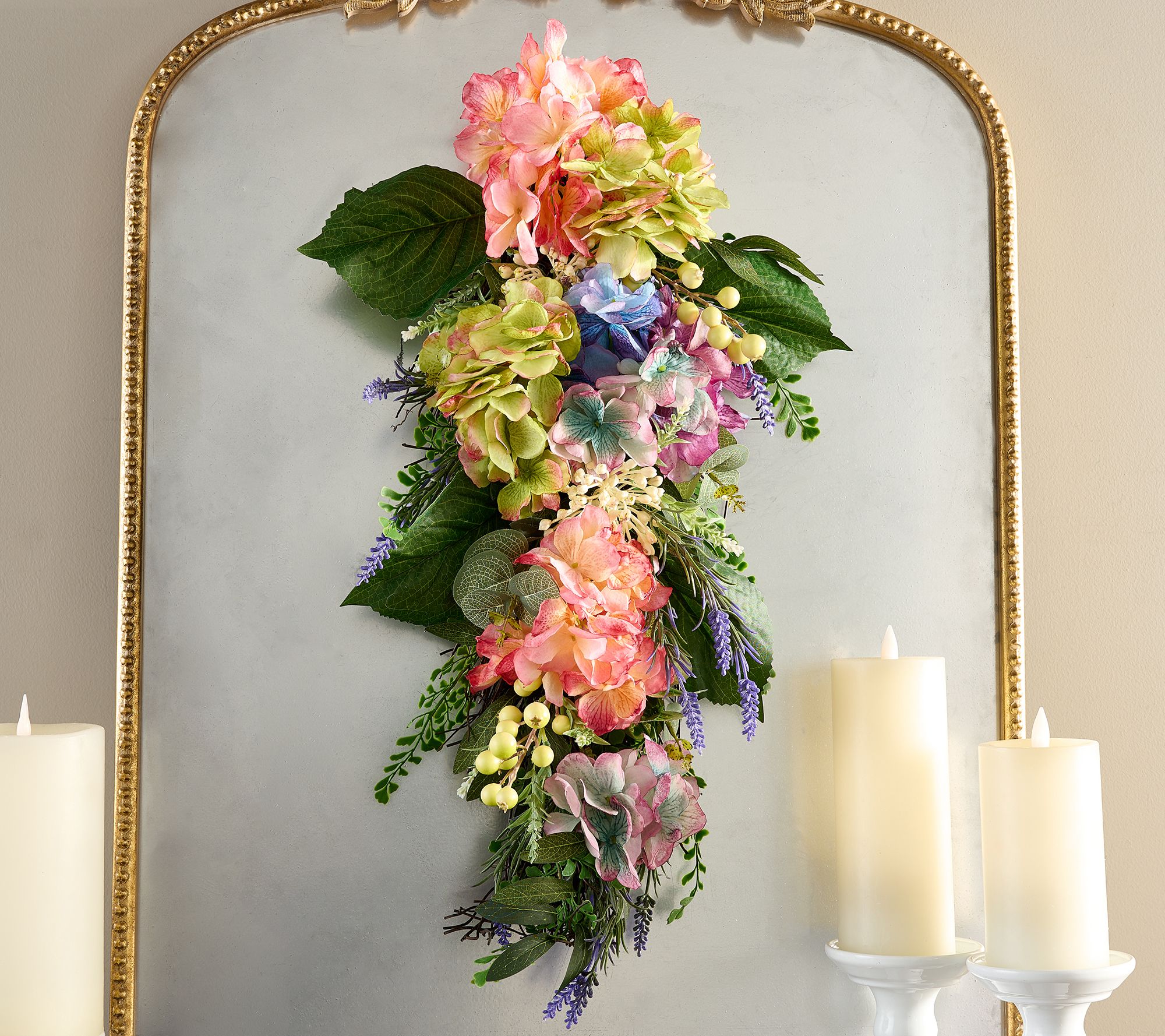 "As Is" 24" Shades of Spring Hydrangea Teardrop