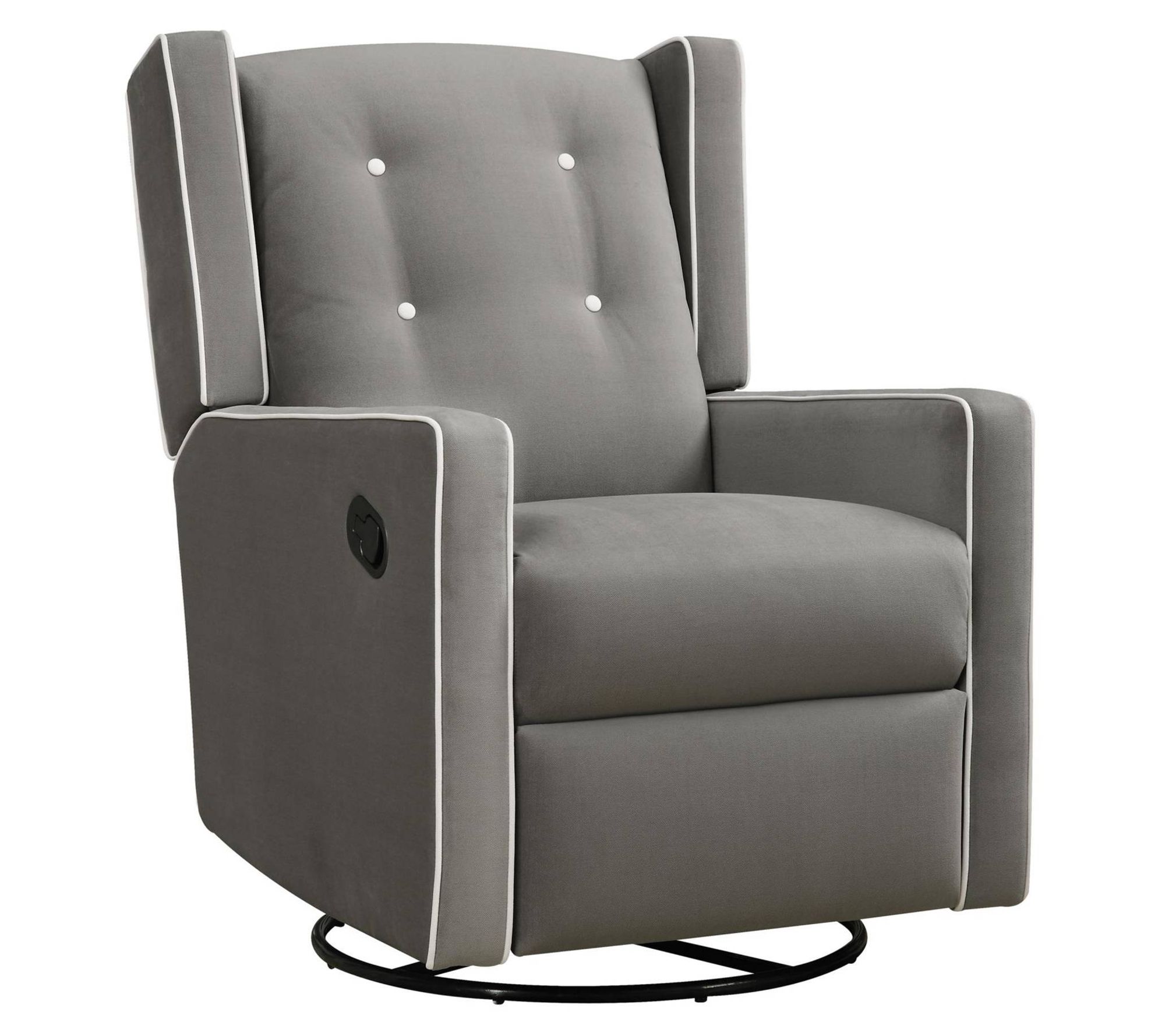 Baby Relax Mikayla 4-in-1  Swivel Glider RockerRecliner Gray