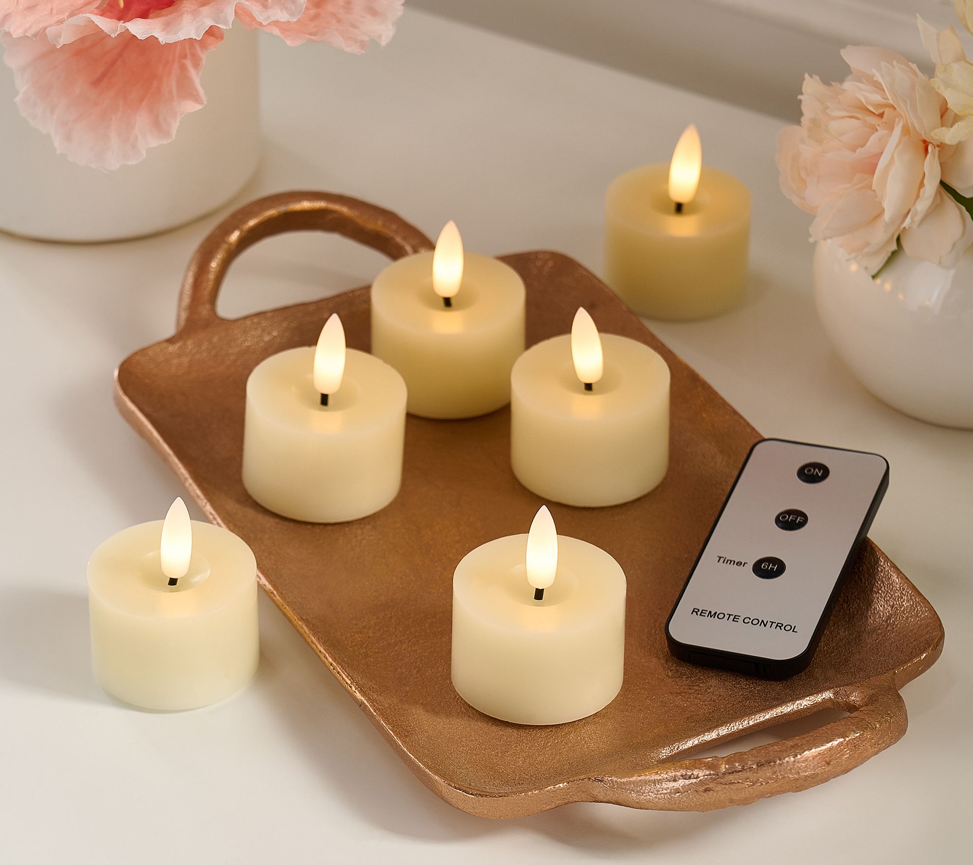 As Is Home Reflections Set of 6 Flameless Tealights