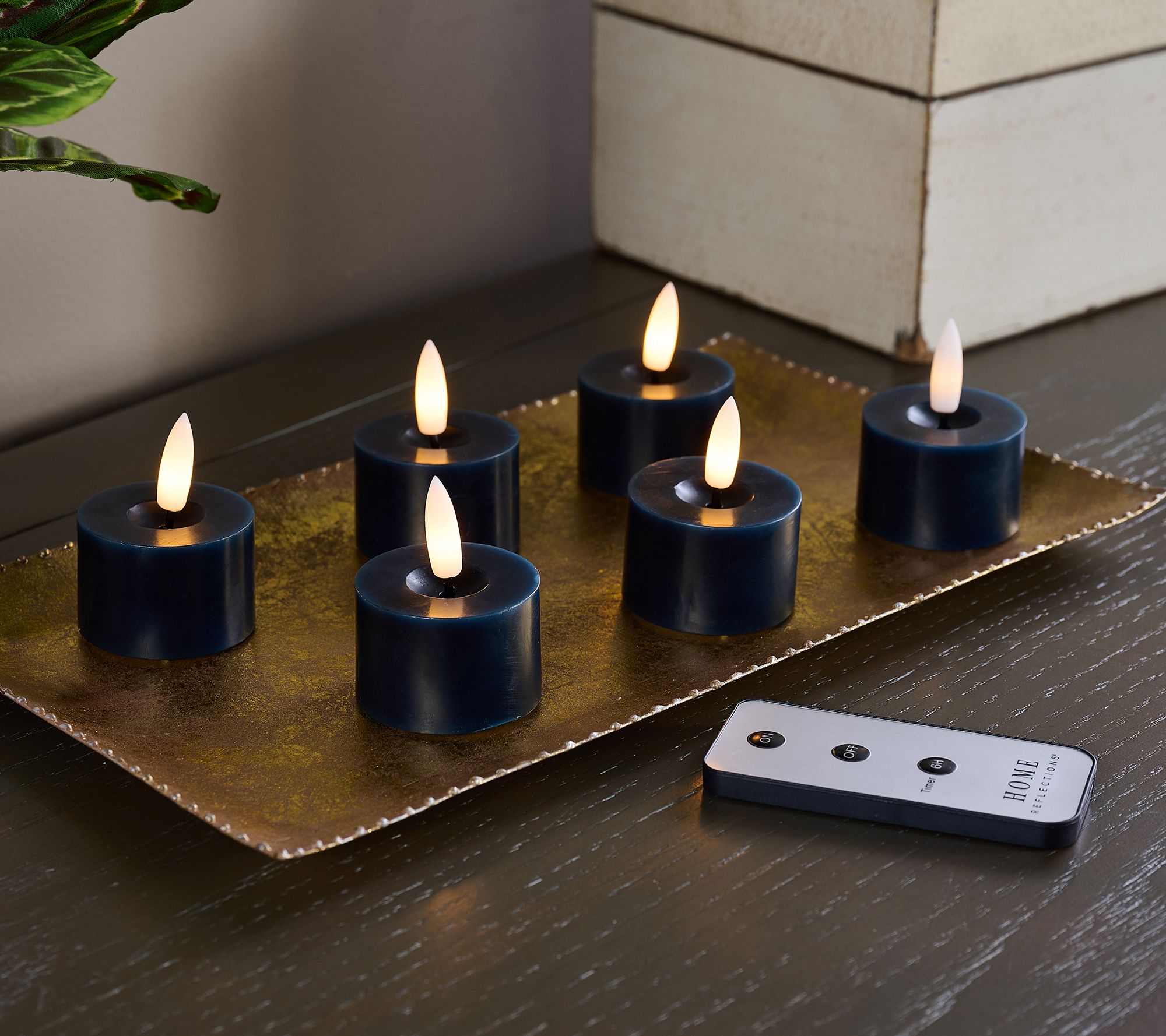 "As Is" Home Reflections Set of 6 Flameless Tealights