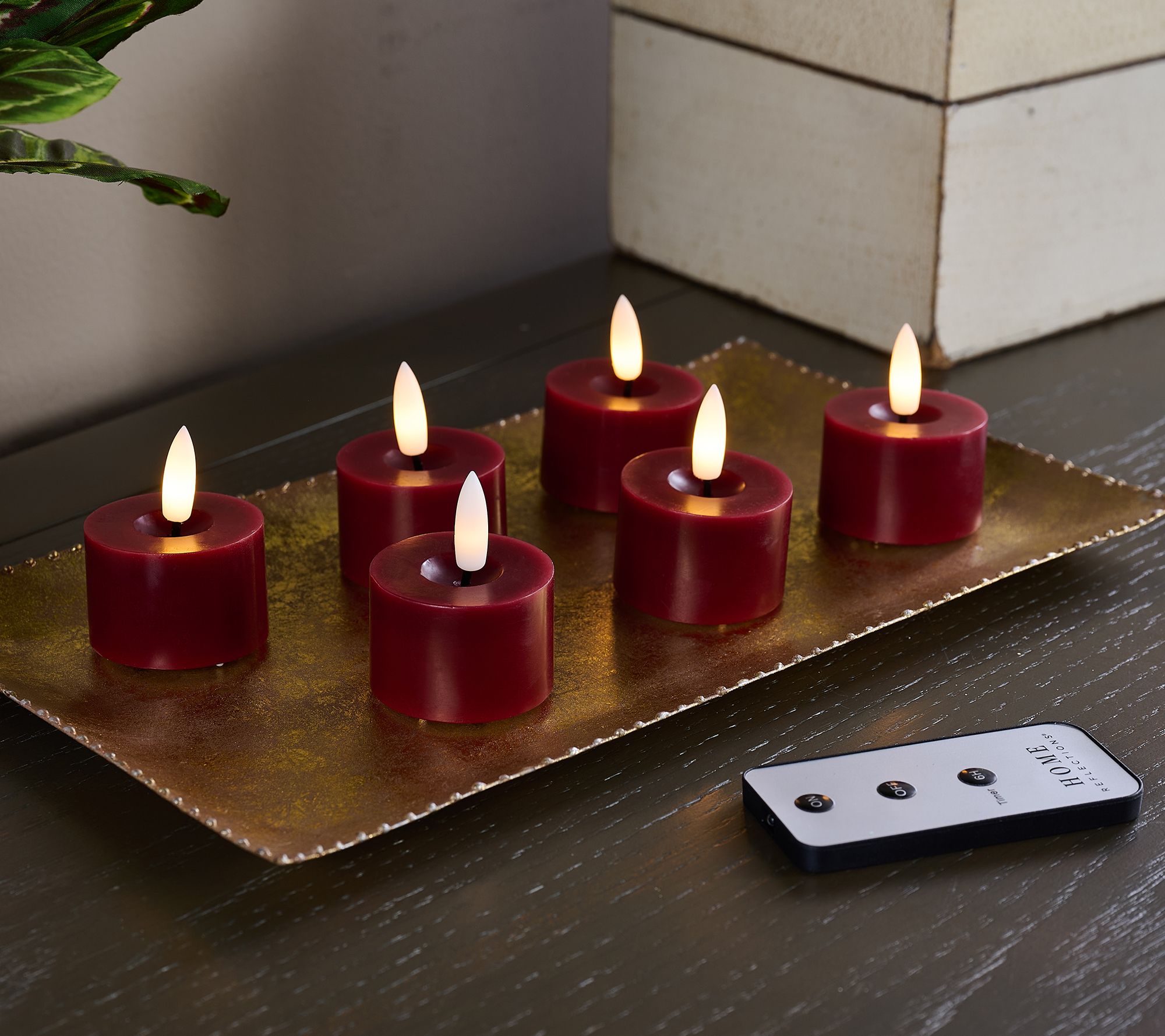 "As Is" Home Reflections Set of 6 Flameless Tealights