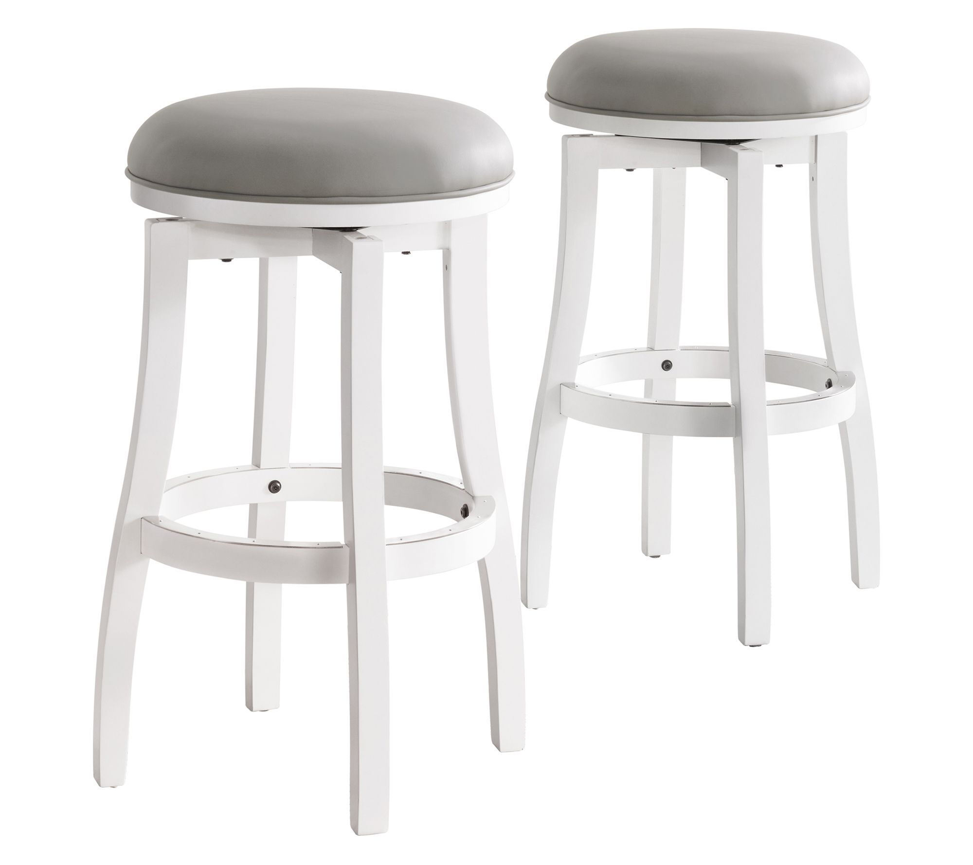 Alaterre Furniture Ellie Set of 2 Counter Height Padded Stools