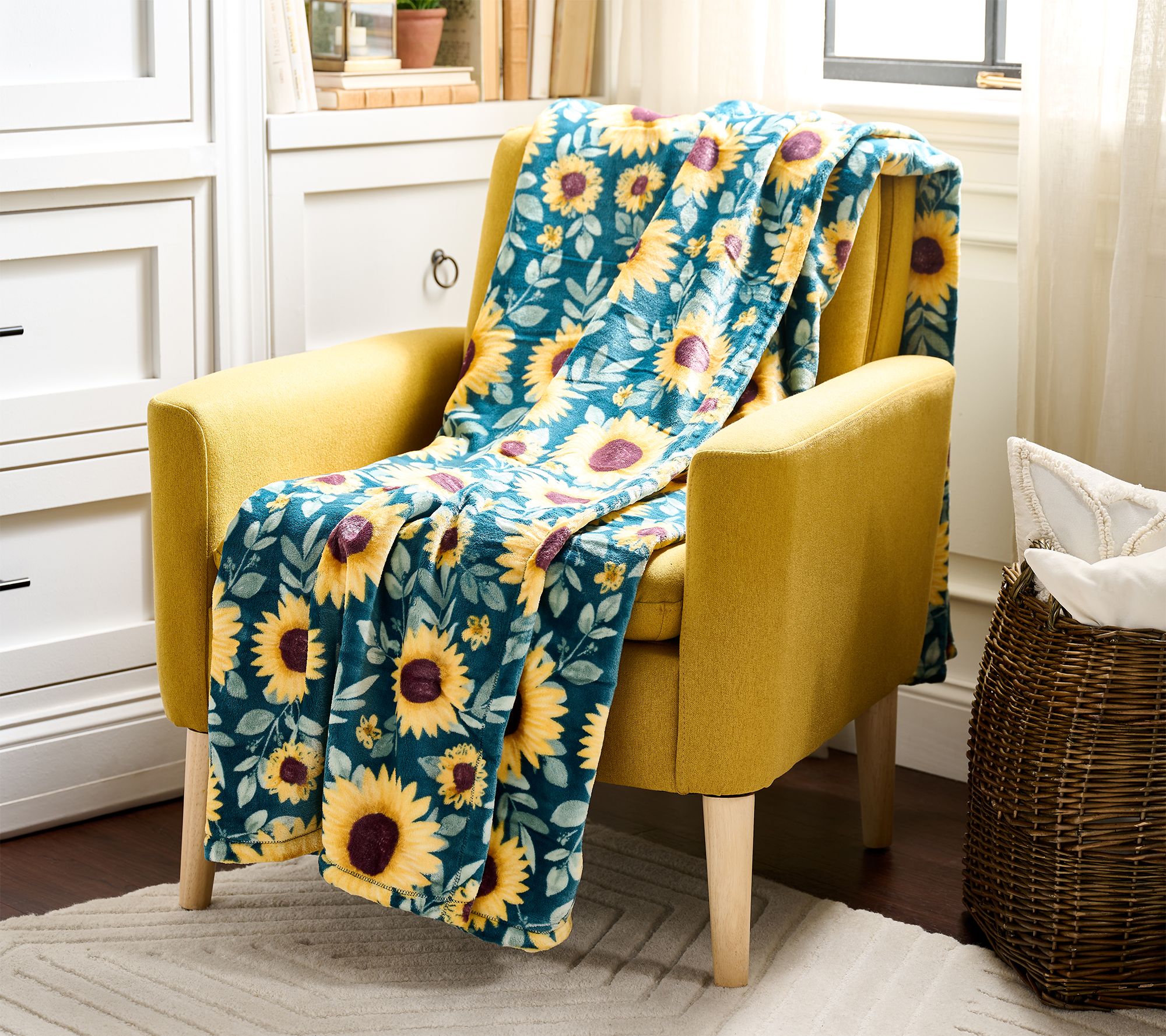 "As Is" Hay & Harvest Oversized 60x80 Harvest Plush Throw