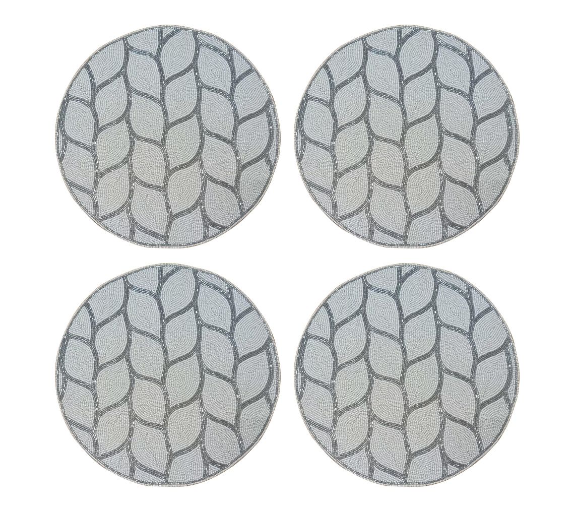 "As Is" Temp-tations Set of 4 14" Beaded Placemats