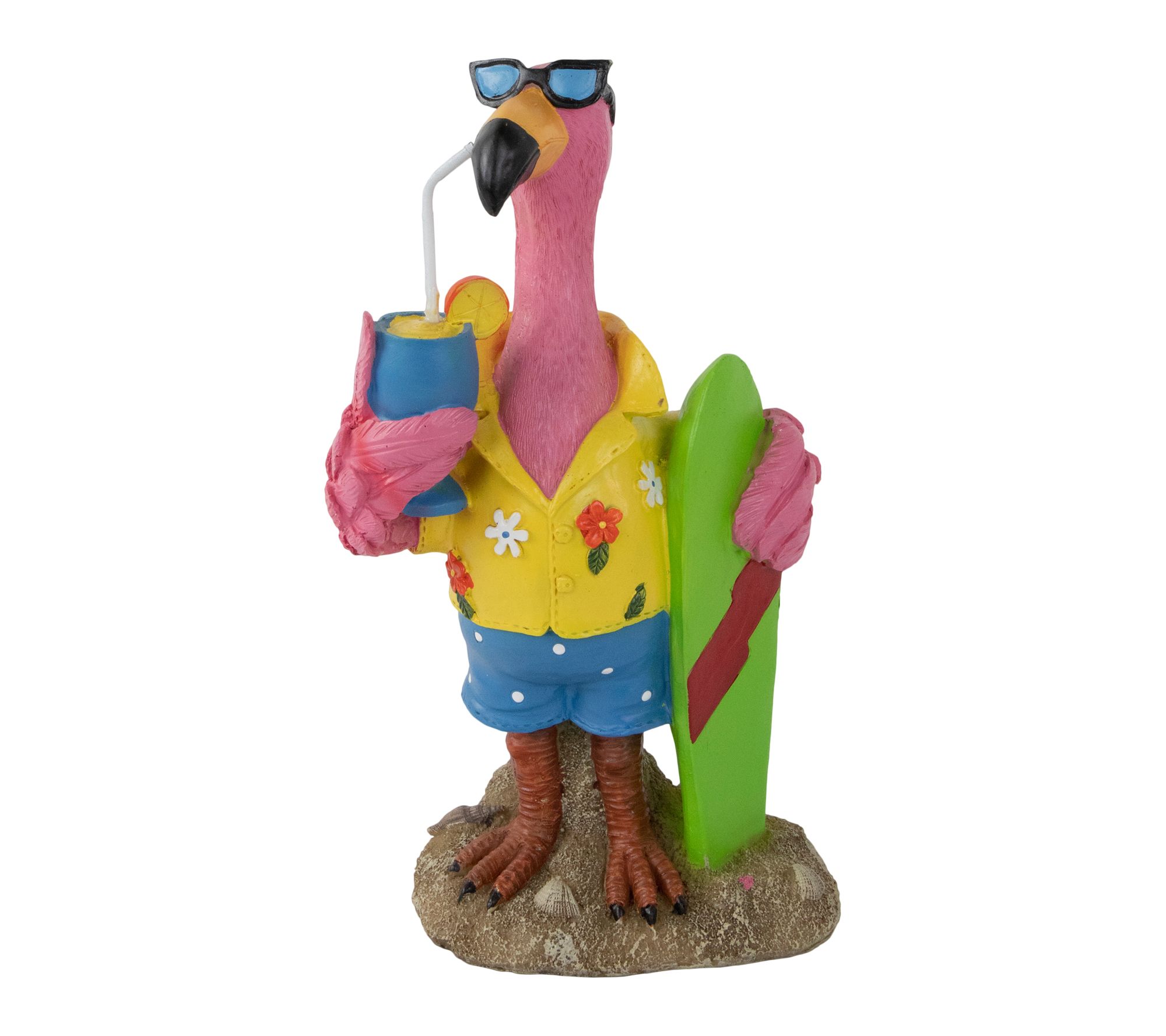 Northlight 11.5" Tropical Pink Flamingo Outdoor Garden Statue