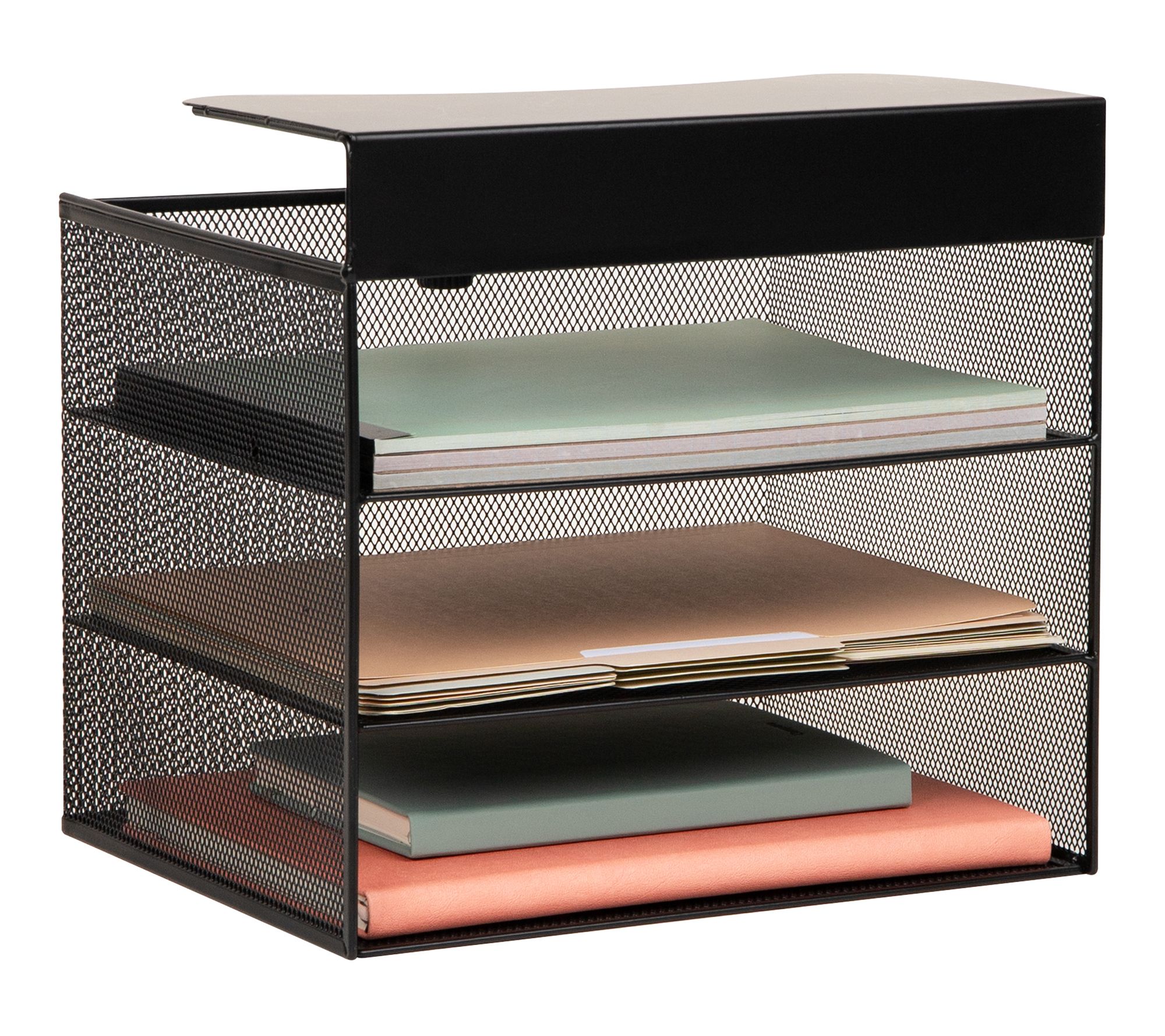 Mind Reader Metal Slide-On Under Desk File Organizer