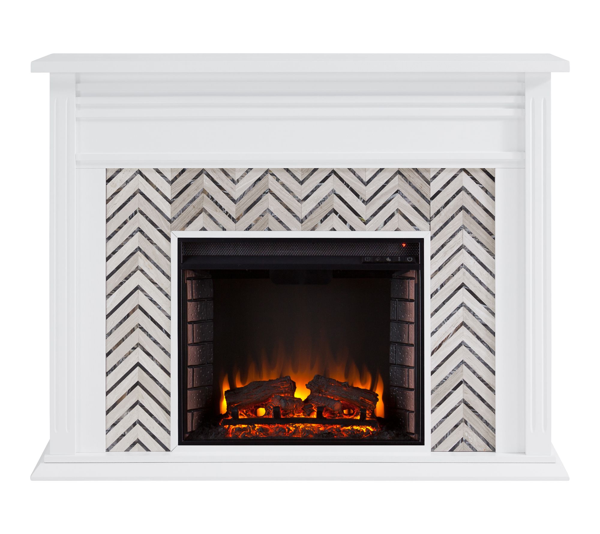 SEI Hebbington Tiled Marble Fireplace