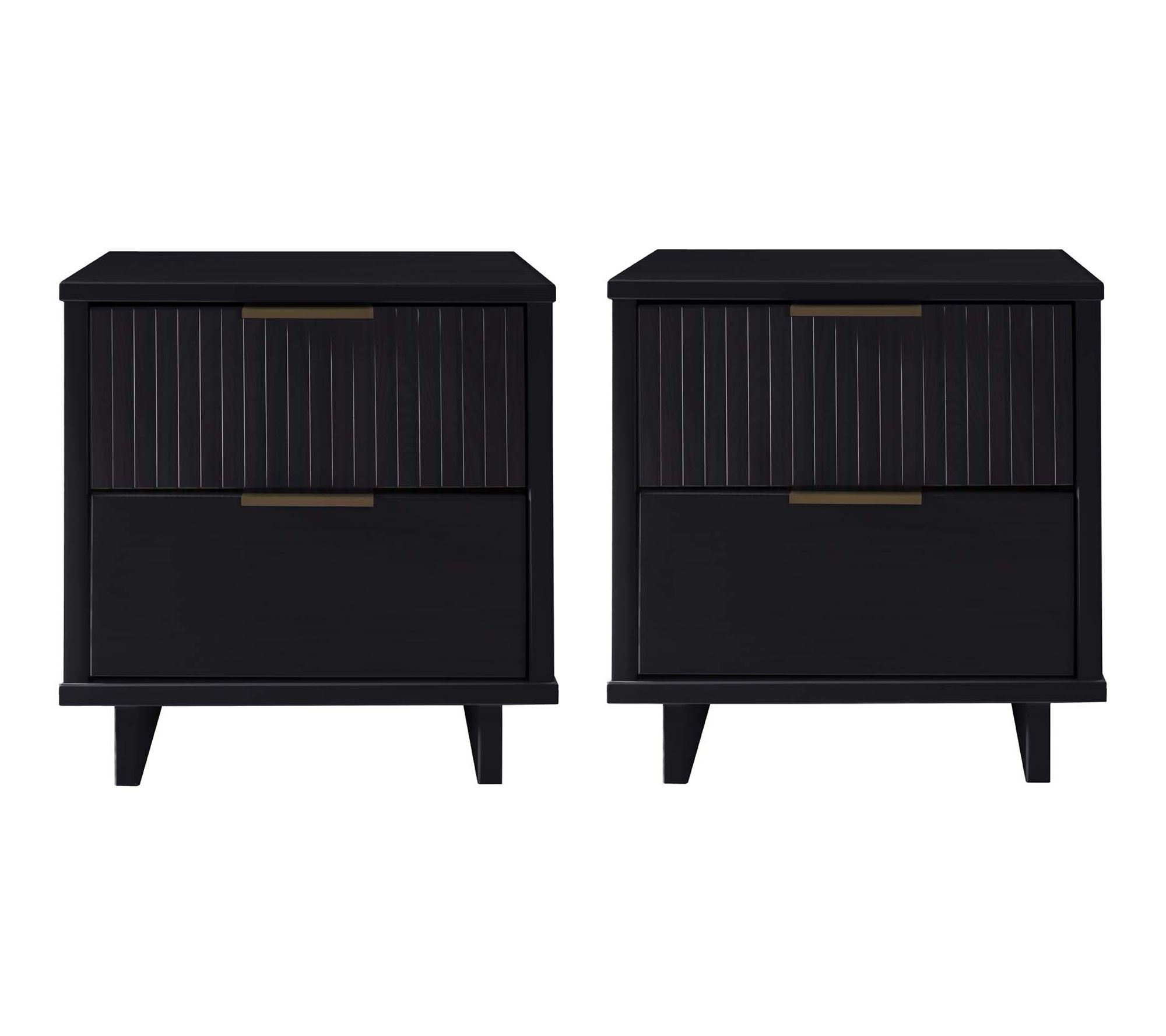 Manhattan Comfort Granville 18" Nightstand (2-Drawer)-Set of 2