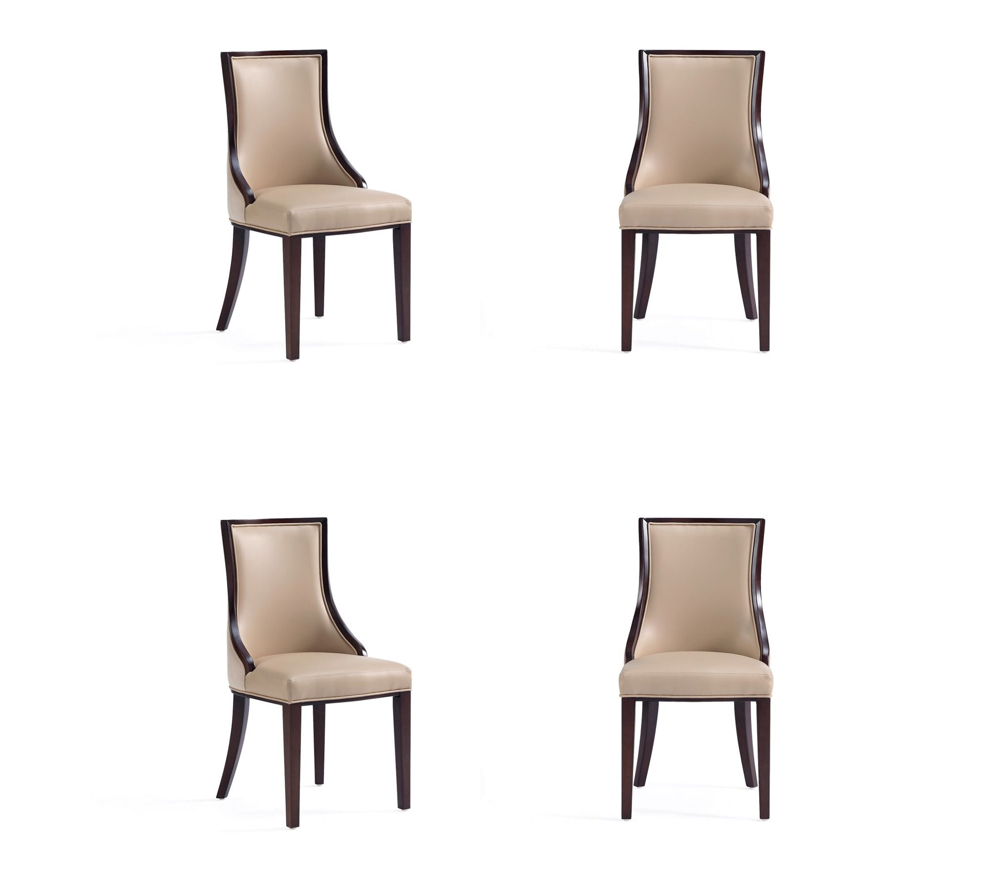 Manhattan Comfort Grand Upholstered Dining Chair - Set of 4