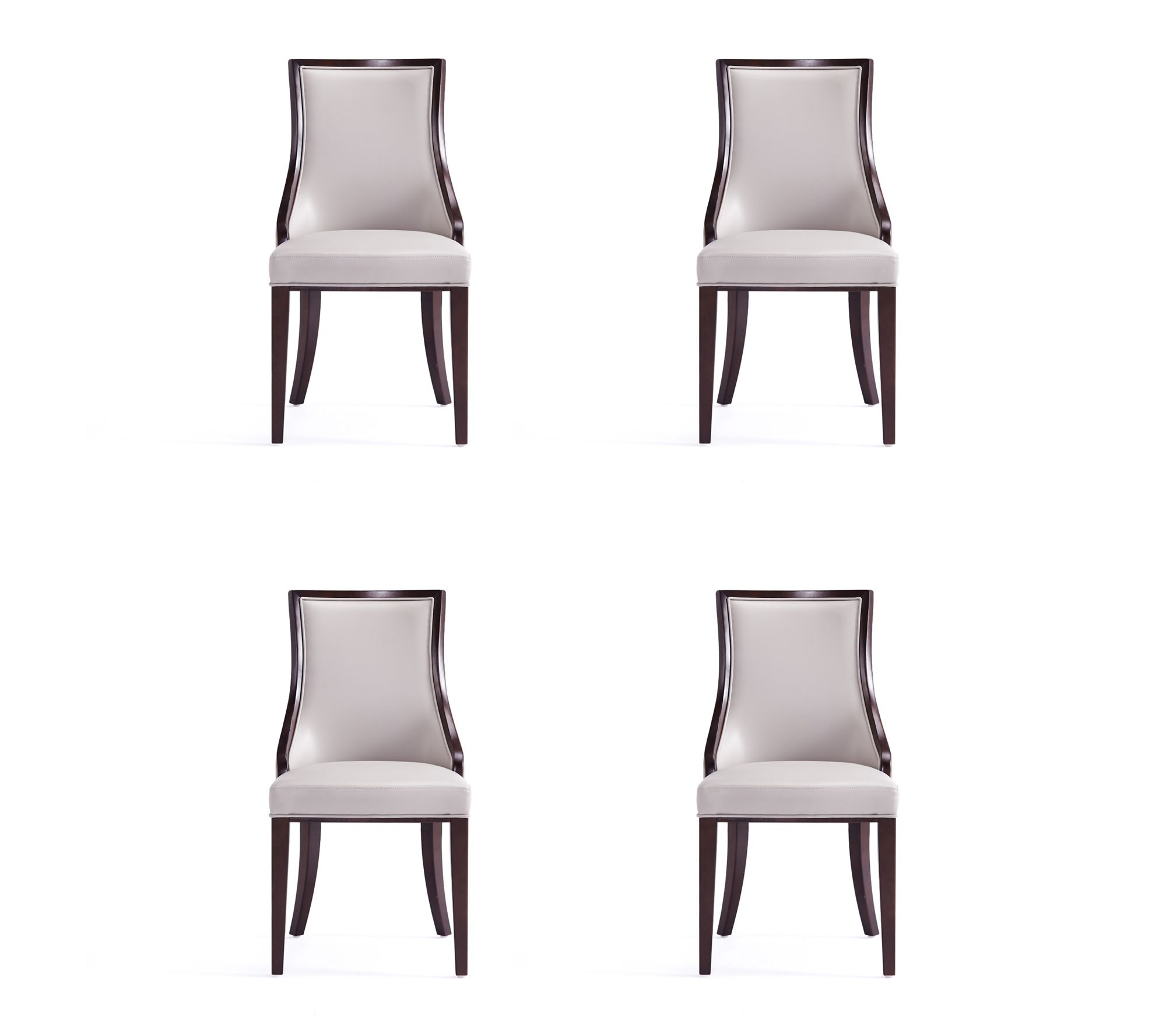 Manhattan Comfort Grand Upholstered Dining Chair - Set of 4