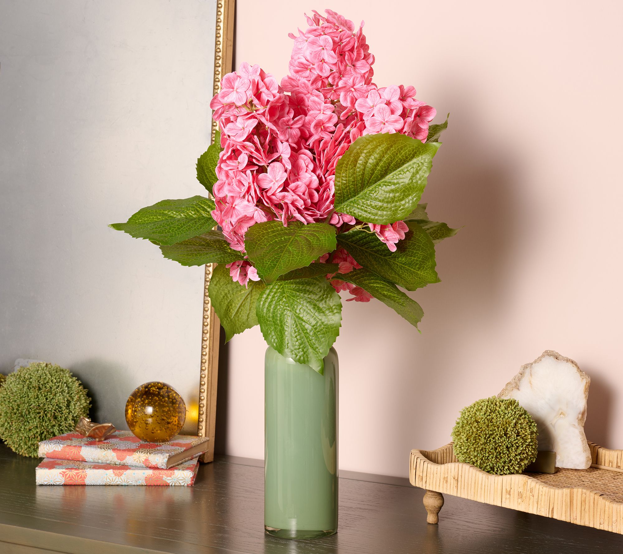 "As Is" Indoor/ Outdoor Faux Hydrangea Bouquet Urn Filler by Kim