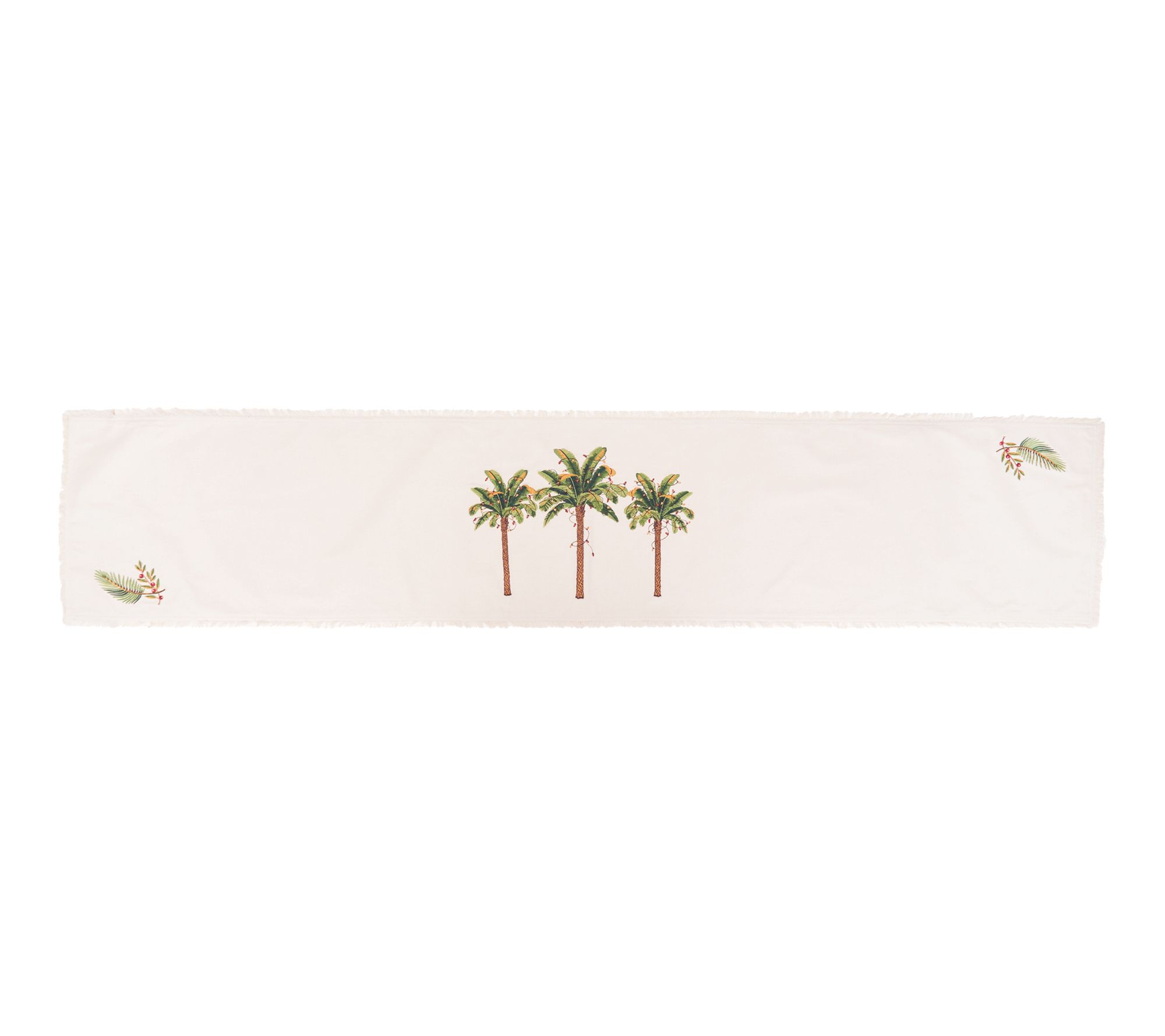Holiday Palms Table Runner  by Valerie