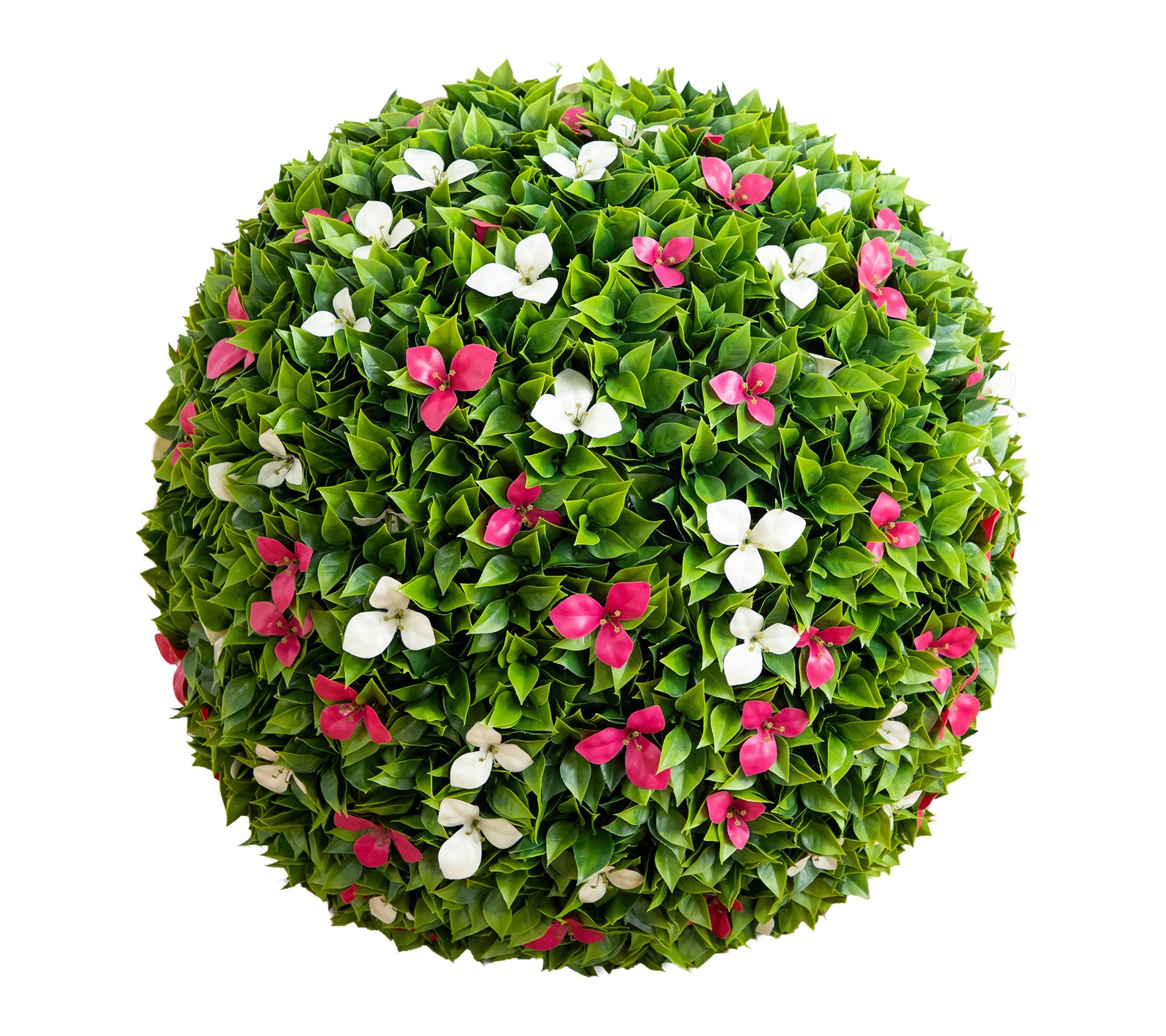 24-in UV Artificial Bougainvillea Ball by Nearly Natural